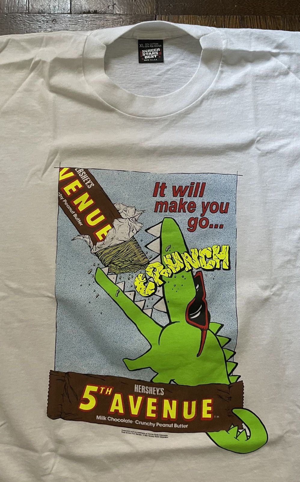 Other Vintage 1992 Hersheys 5th Avenue Bar T Shirt - XL Size US XL / EU 56 / 4 - 2 Thumbnail