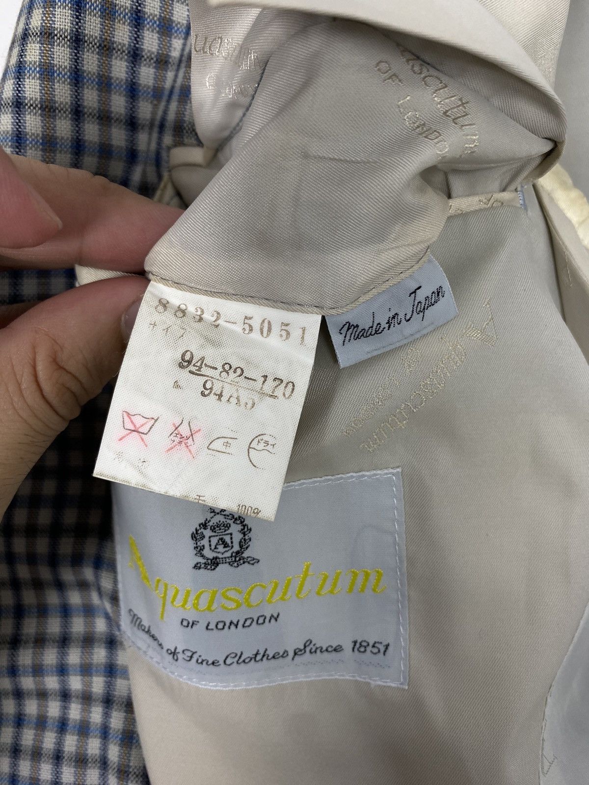 Aquascutum Rare‼️ Vintage Aquascutum Single Breasted Sport Blazer Japan Size 40S - 11 Thumbnail
