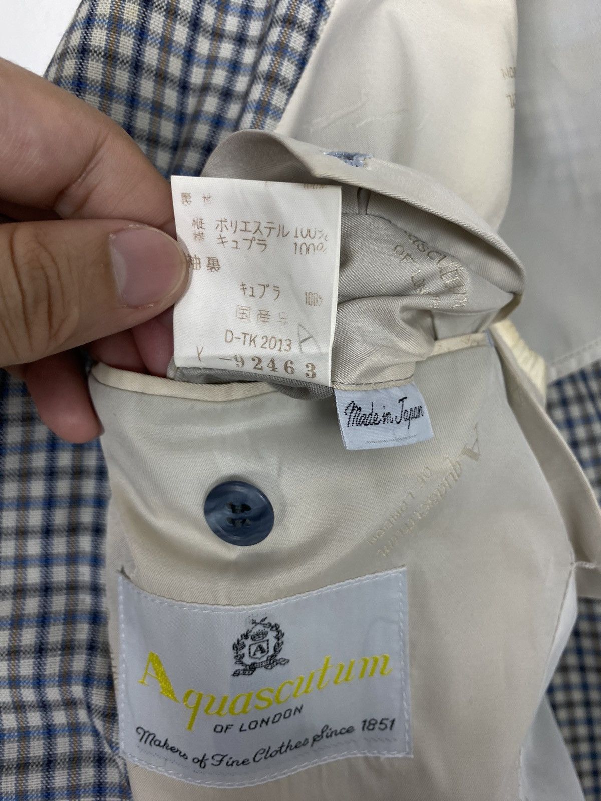 Aquascutum Rare‼️ Vintage Aquascutum Single Breasted Sport Blazer Japan Size 40S - 12 Thumbnail