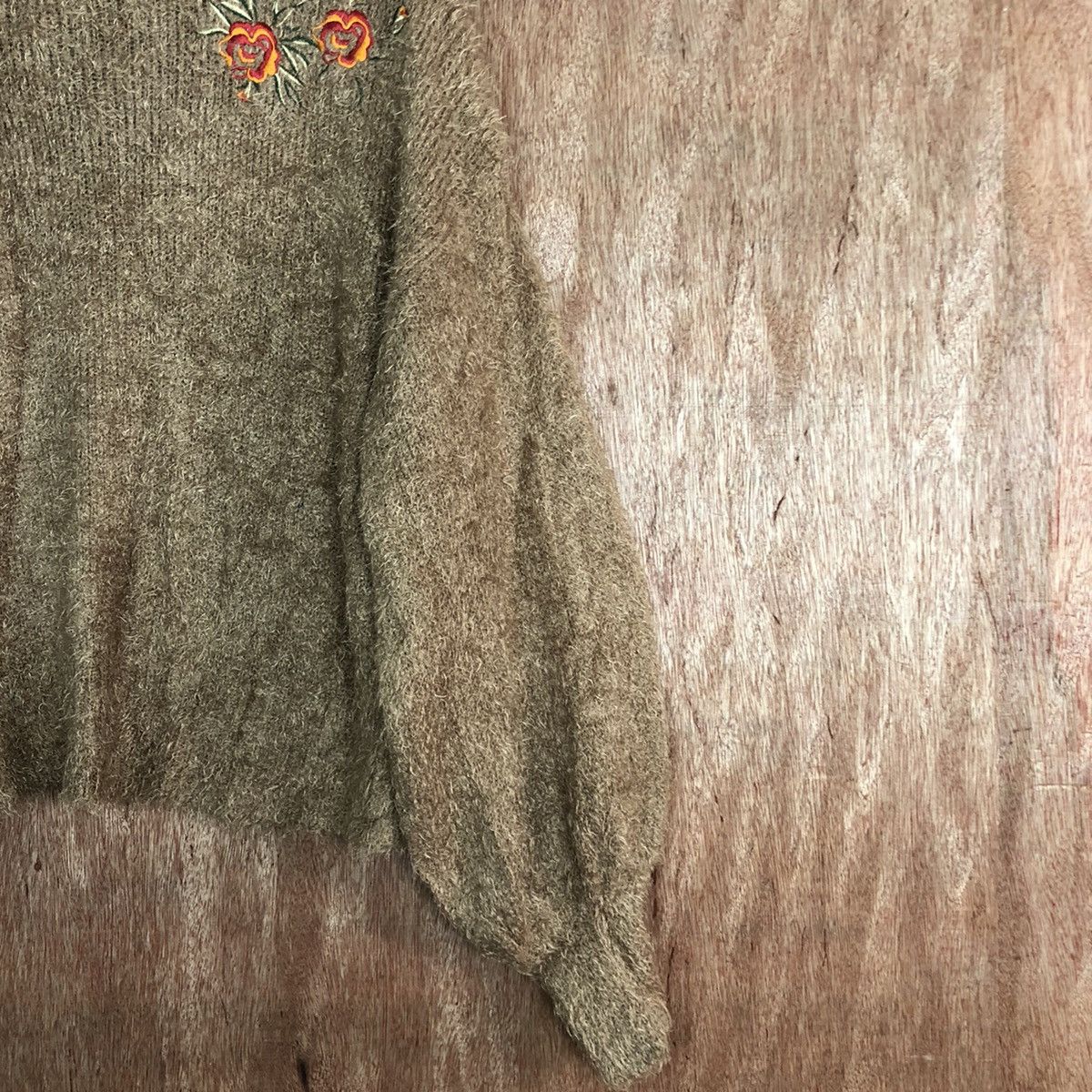 Vintage DL Japan GU Brown Mohair Shag Shaggy Knitwear #c343 Size US M / EU 48-50 / 2 - 5 Thumbnail