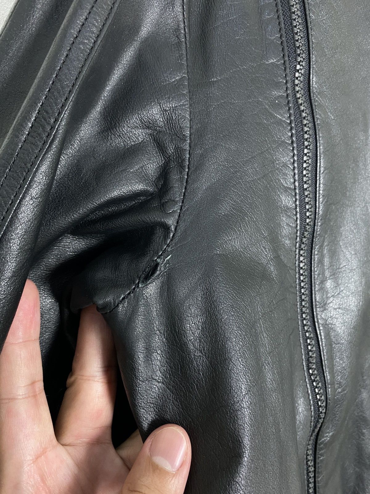 Hein Gericke Rare‼️Hein Gericke Black Leather THRASHED Bomber Biker Size US S / EU 44-46 / 1 - 11 Thumbnail