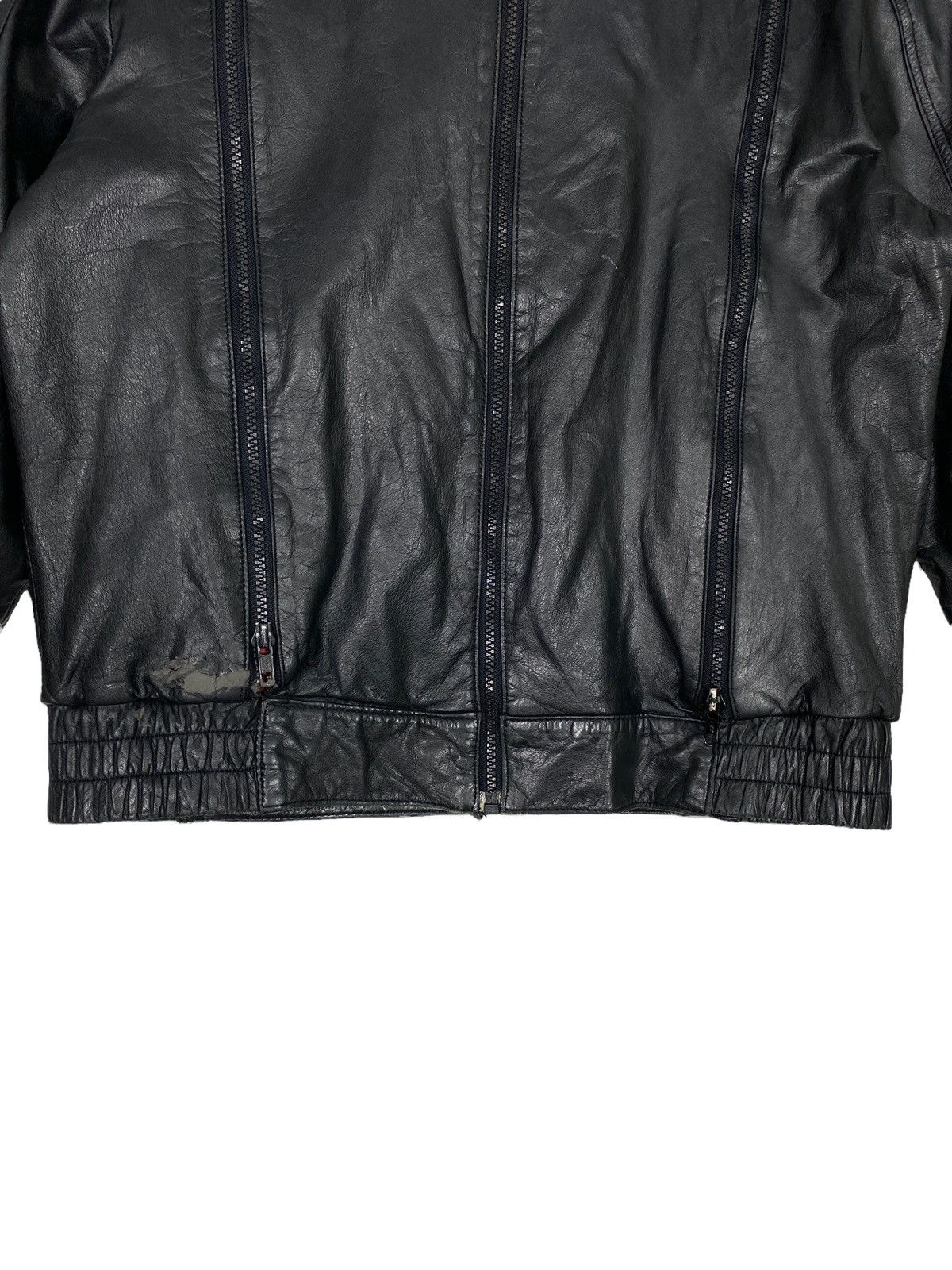 Hein Gericke Rare‼️Hein Gericke Black Leather THRASHED Bomber Biker Size US S / EU 44-46 / 1 - 8 Thumbnail