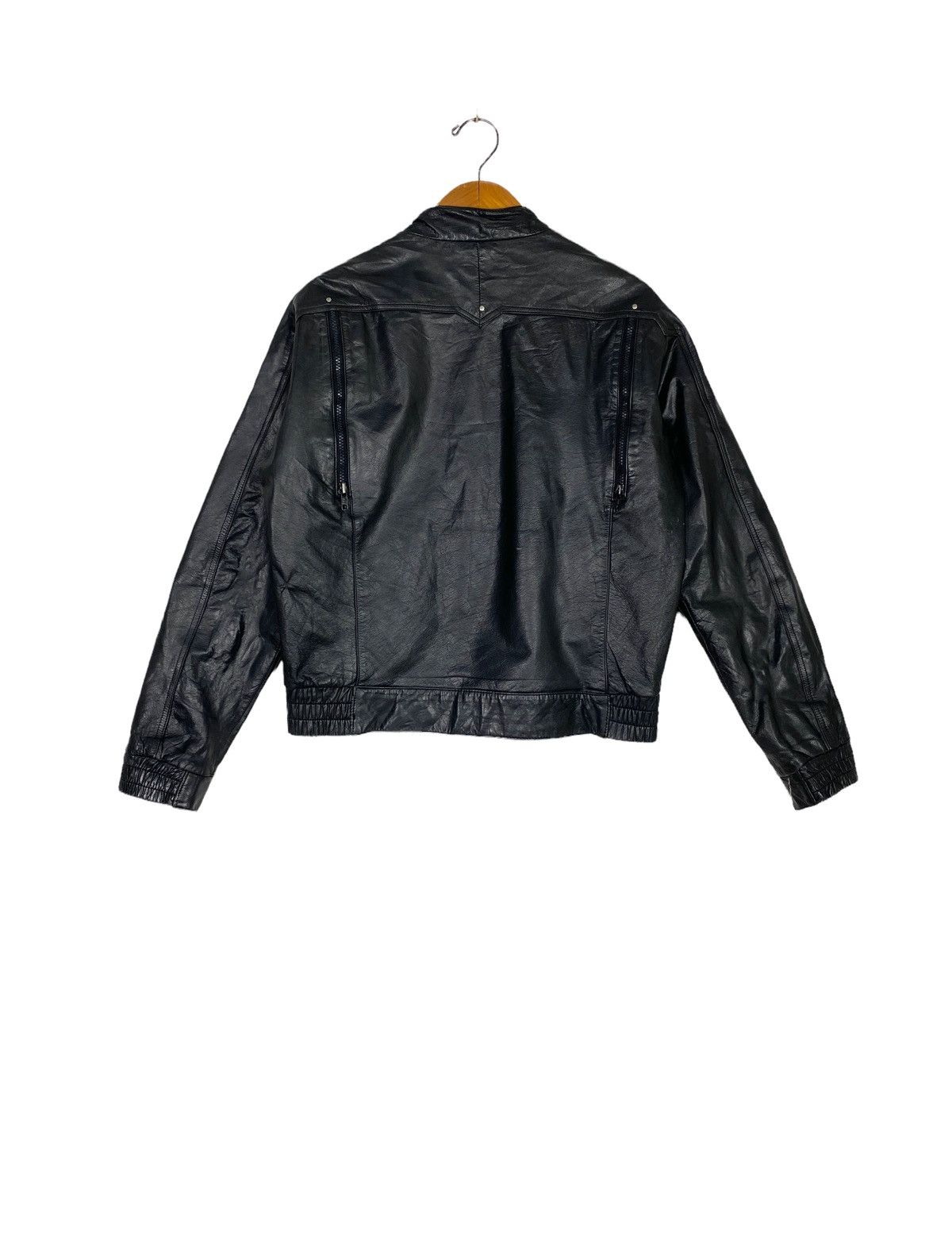 Hein Gericke Rare‼️Hein Gericke Black Leather THRASHED Bomber Biker Size US S / EU 44-46 / 1 - 3 Thumbnail