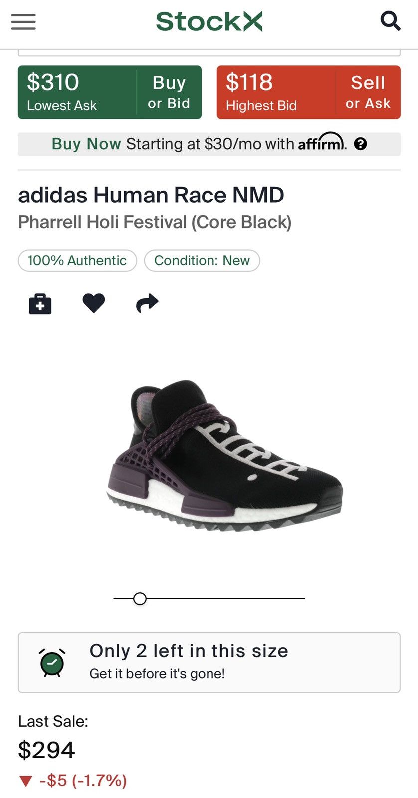 Adidas × Pharrell LASTDROP🔥2017 Pharrell Adidas NMD Human Race Holi Festival Size US 7 / EU 40 - 2 Thumbnail