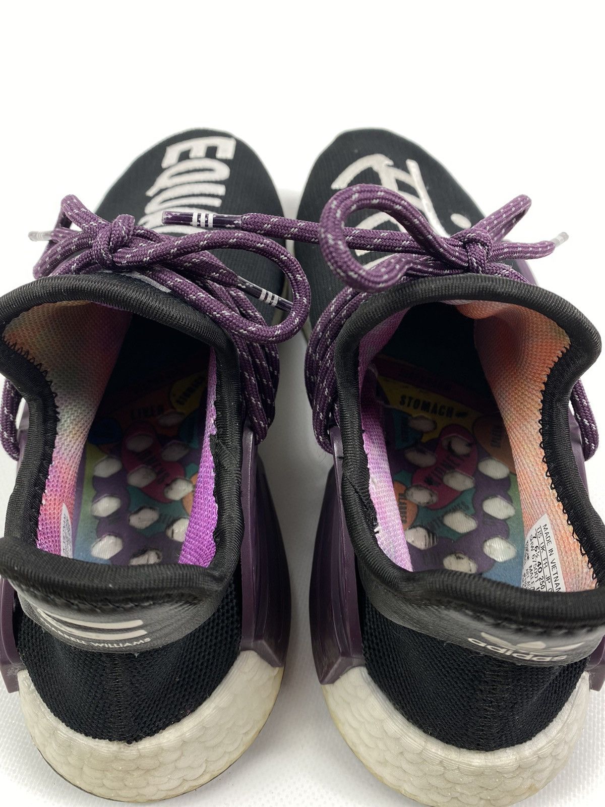 Adidas × Pharrell LASTDROP🔥2017 Pharrell Adidas NMD Human Race Holi Festival Size US 7 / EU 40 - 17 Thumbnail