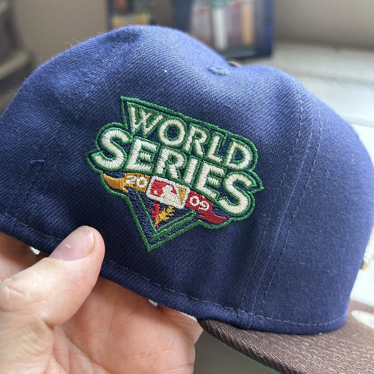 New York Yankees 7 1/4 ALL THE RiGHT POLO RALPH LAUREN NAVY BROWN GREEN UV Size ONE SIZE - 5 Thumbnail