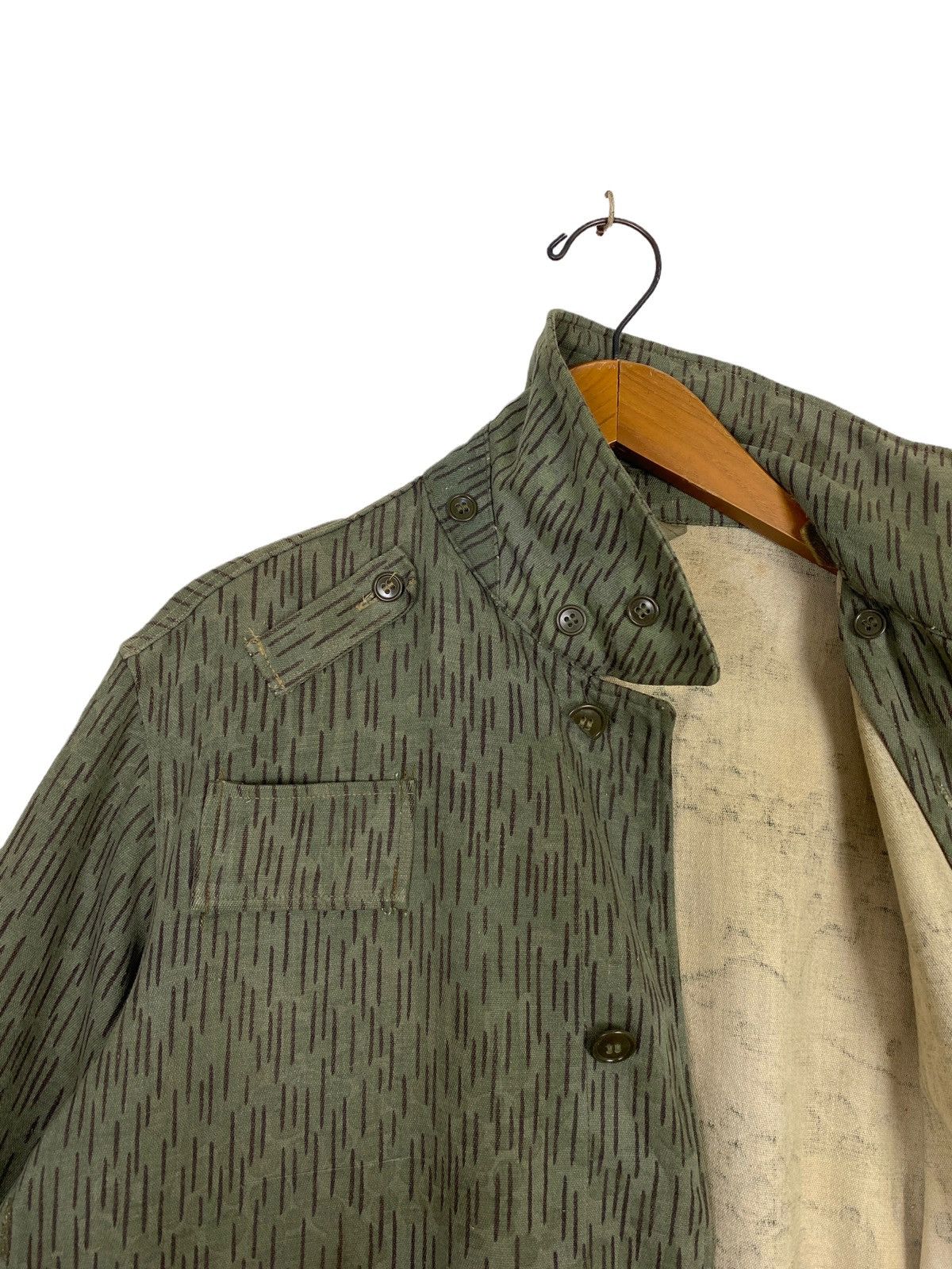 Vintage Rare‼️ Vintage 70s Czech Army Rain Drop Camo Trench Coat Size US L / EU 52-54 / 3 - 3 Thumbnail