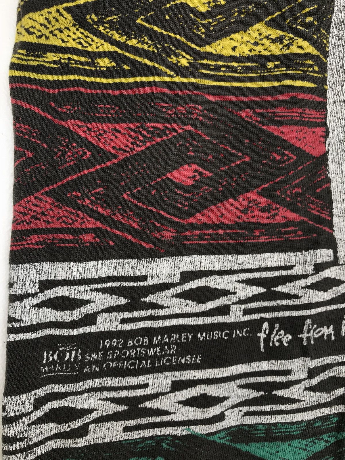 Bob Marley ✔️ Vintage 90’s Bob Marley Tie Dye Reggae Single Stitch Size US L / EU 52-54 / 3 - 3 Thumbnail