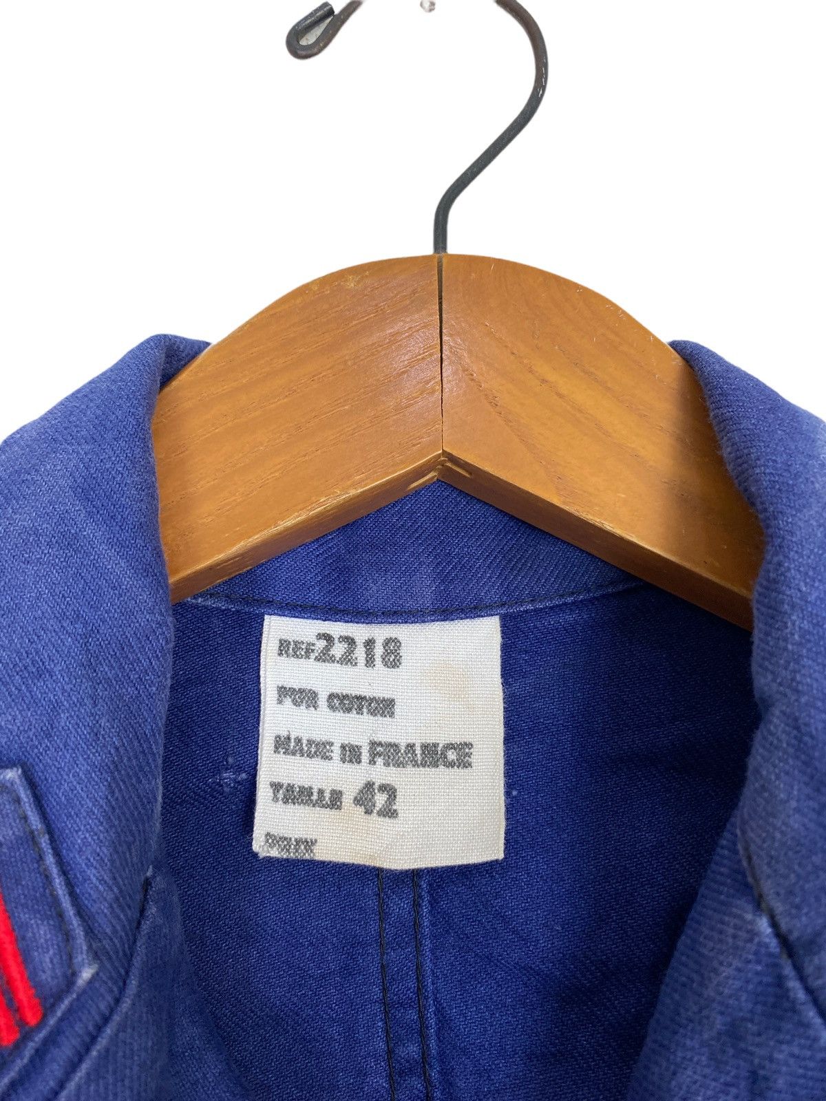 Vintage Rare Vtg 50s Indigo Blue French Workwear Firefighter Jacket Size US M / EU 48-50 / 2 - 5 Thumbnail