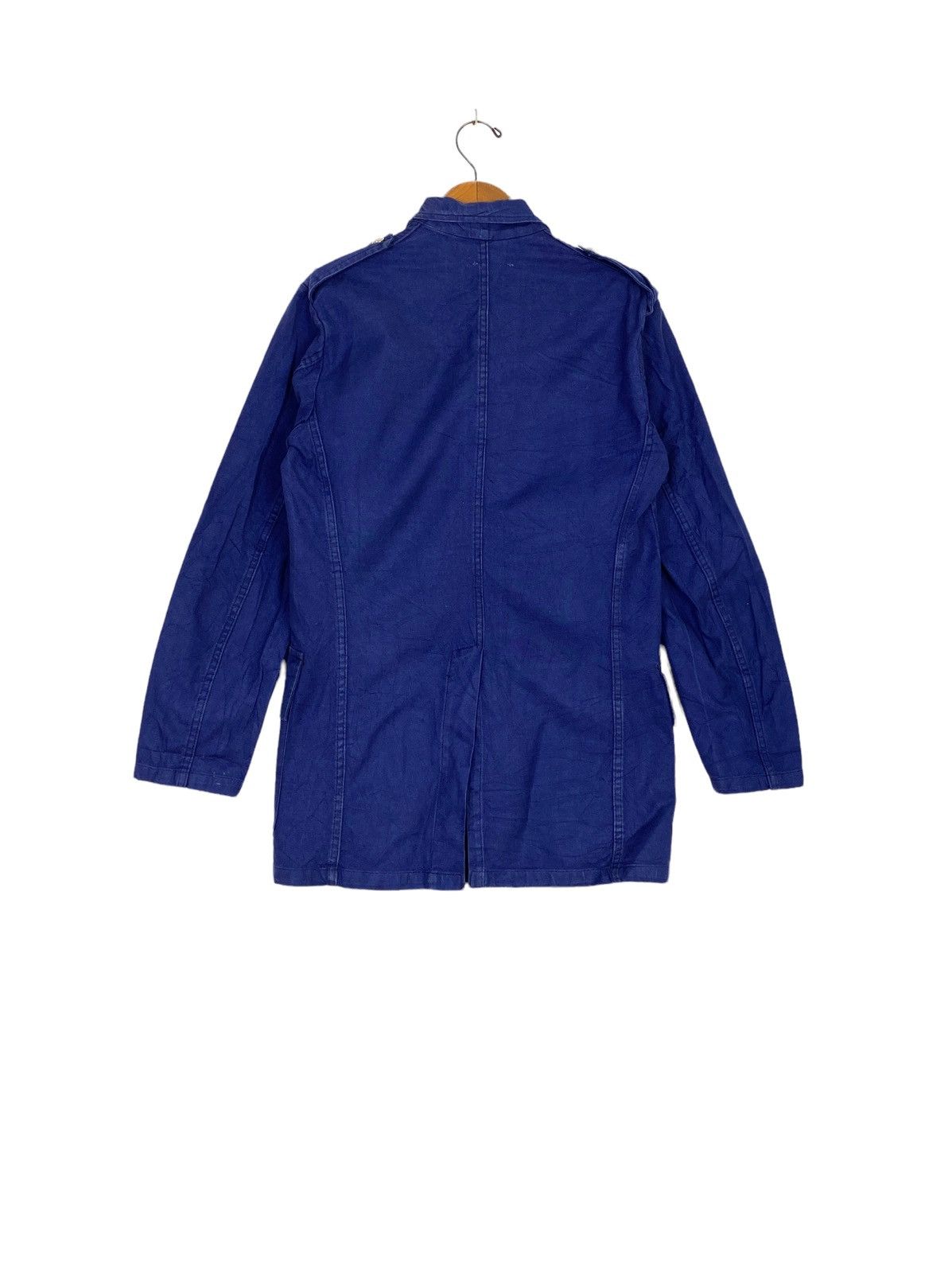 Vintage Rare Vtg 50s Indigo Blue French Workwear Firefighter Jacket Size US M / EU 48-50 / 2 - 3 Thumbnail