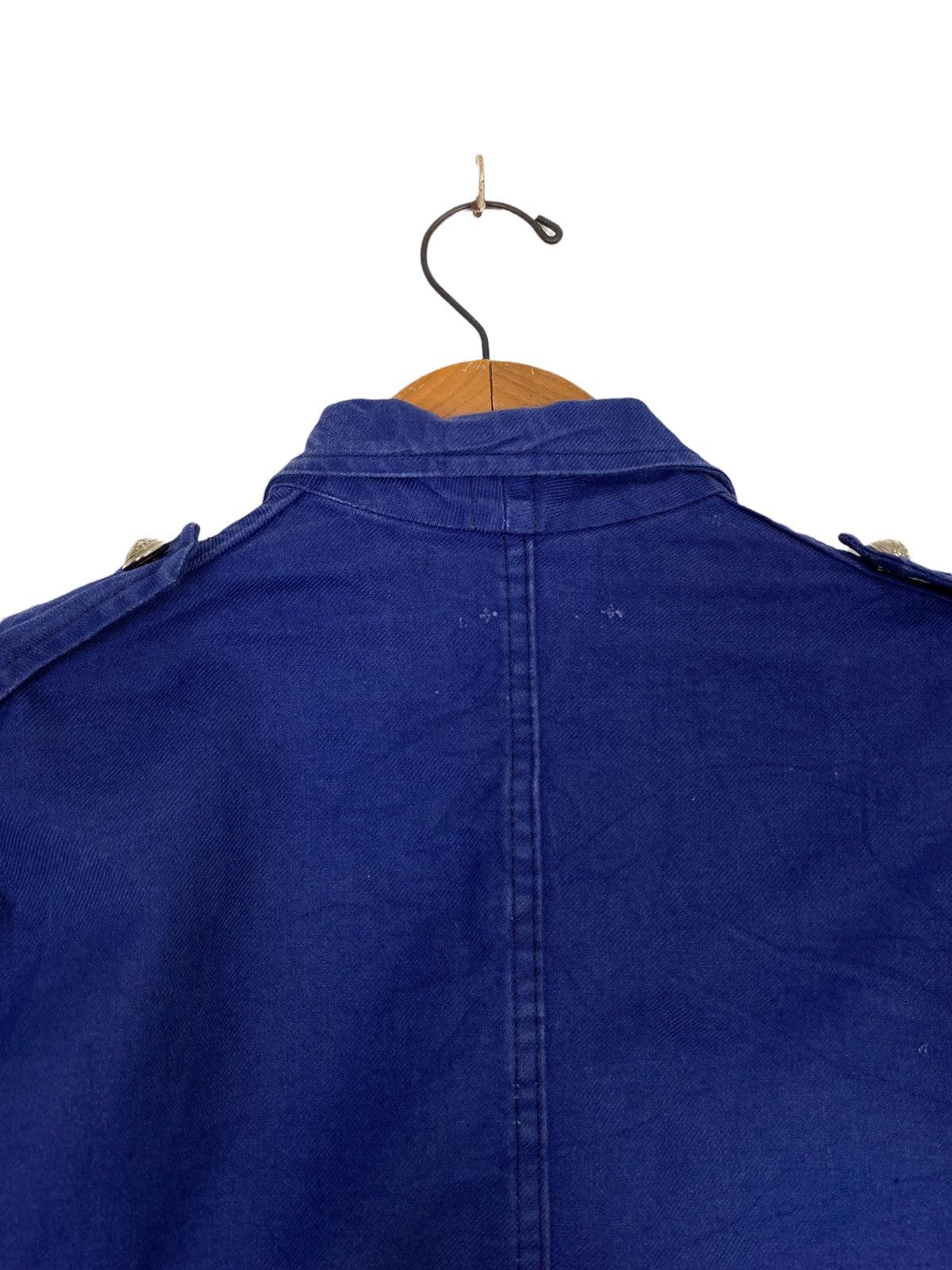 Vintage Rare Vtg 50s Indigo Blue French Workwear Firefighter Jacket Size US M / EU 48-50 / 2 - 4 Thumbnail