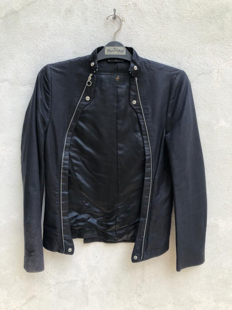 ato Ato Japan Linen Blend Black Tactical Jacket Size US S / EU 44-46 / 1 - 8 Thumbnail