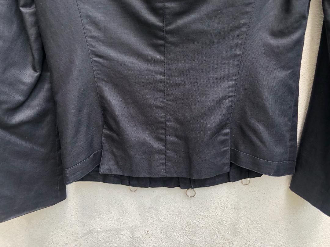 ato Ato Japan Linen Blend Black Tactical Jacket Size US S / EU 44-46 / 1 - 14 Thumbnail