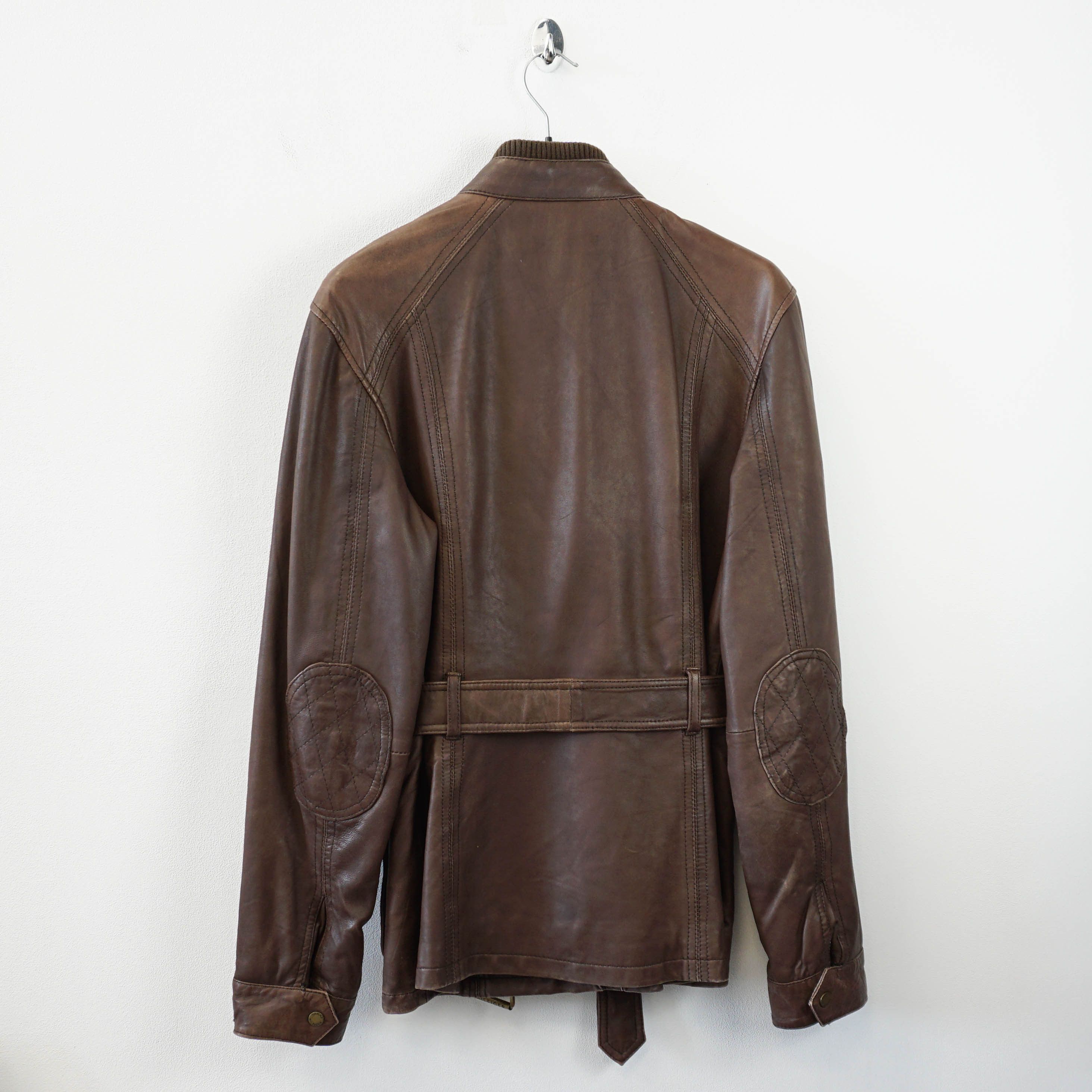 Tommy Hilfiger Leather Jacket Size M / US 6-8 / IT 42-44 - 3 Thumbnail