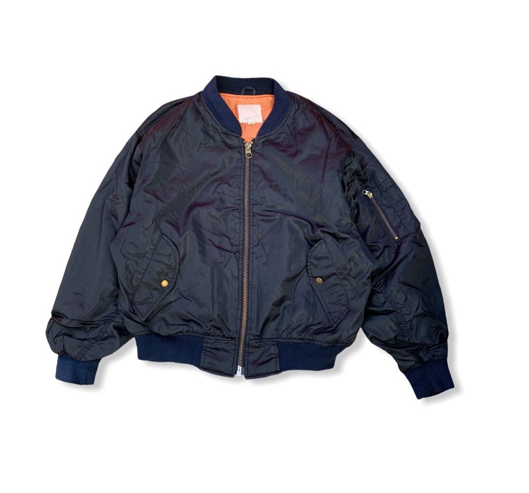 Japanese Brand Vintage Gleeman Ma1 Bomber Jacket Size US L / EU 52-54 / 3 - 1 Thumbnail