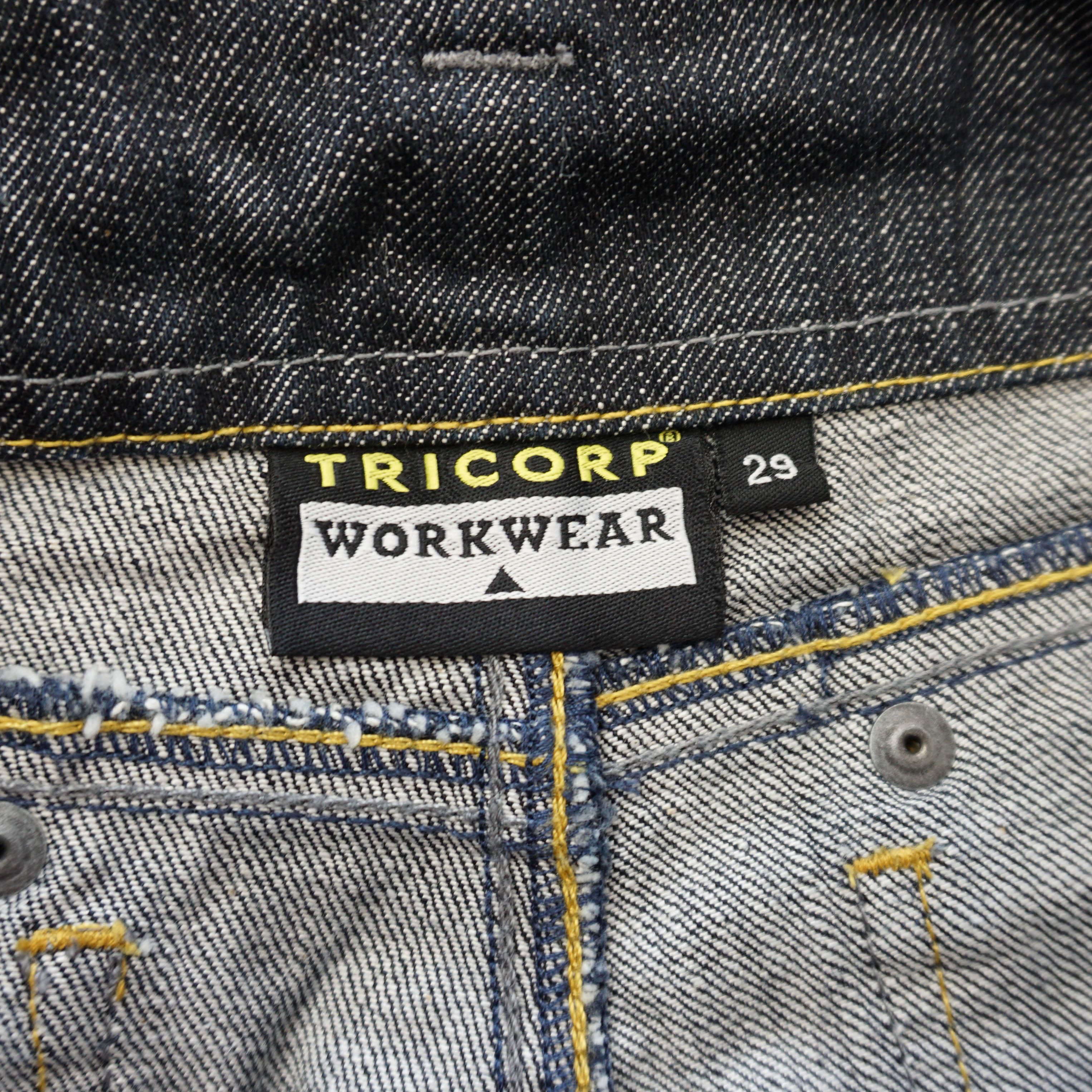 Vintage TRICORP Double Knee Workwear Cargo Jeans Size 29" - 4 Thumbnail