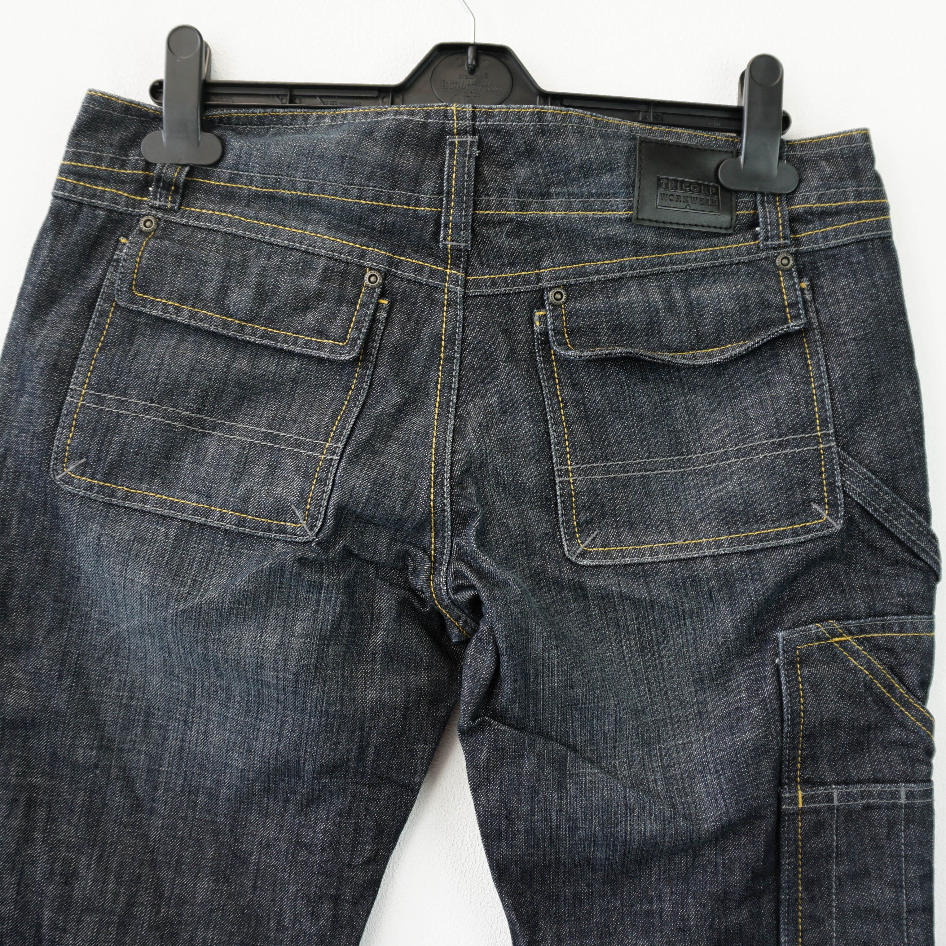 Vintage TRICORP Double Knee Workwear Cargo Jeans Size 29" - 3 Thumbnail