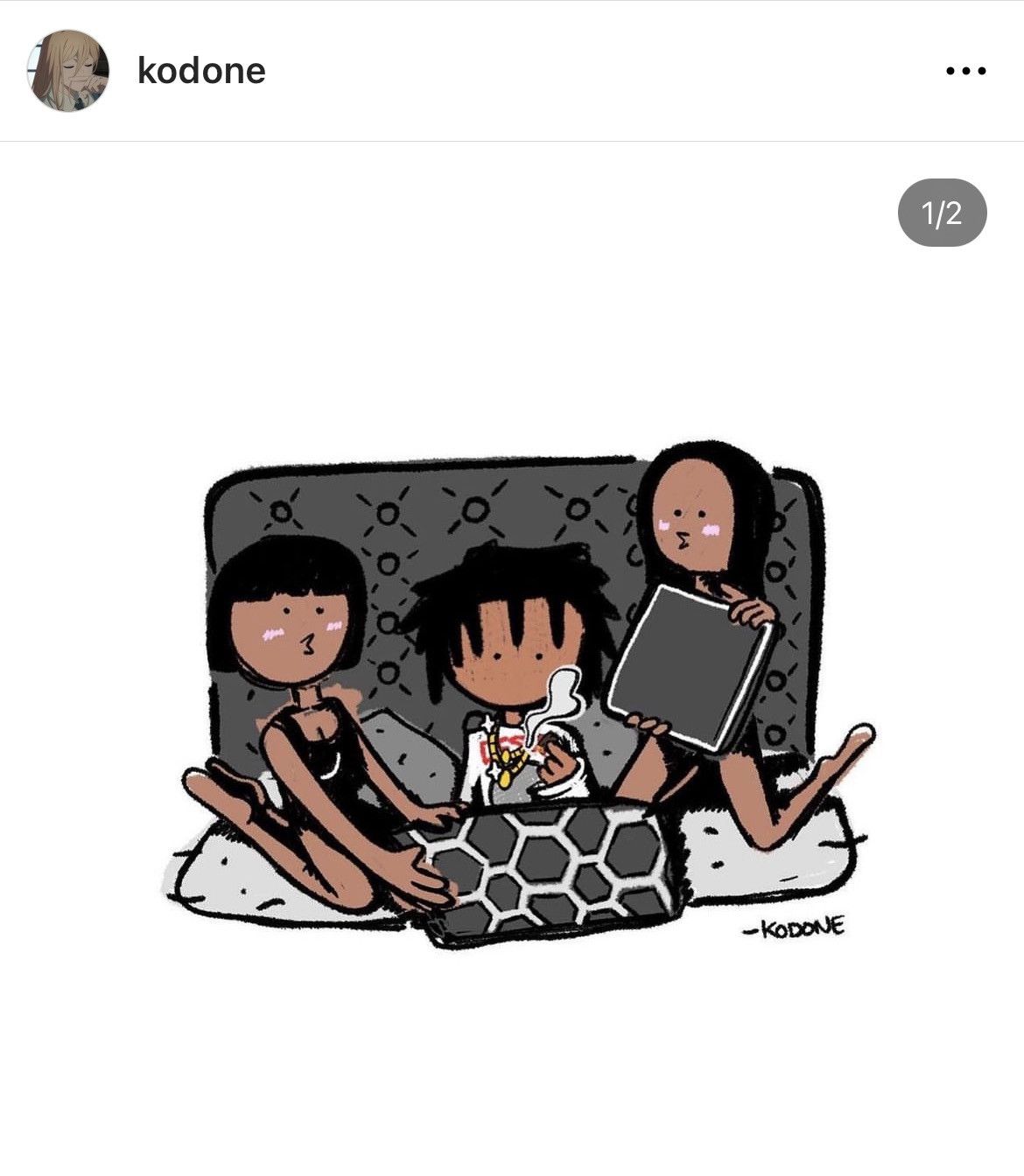 Kodone PLAYBOi CARTi SELF-TiTLED / EPONYMOUS TEE BLACK Size US XL / EU 56 / 4 - 1 Thumbnail