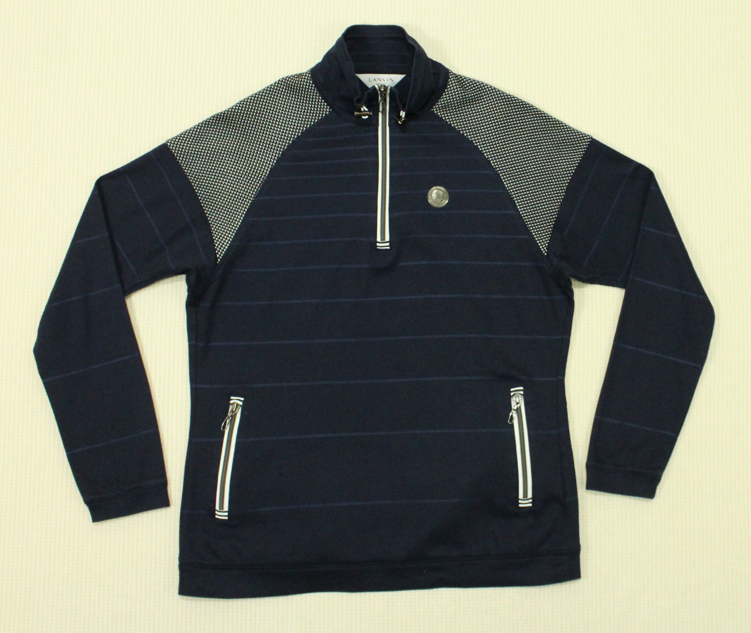 Japanese Brand × Lanvin × Vintage LANVIN SPORT Sweater Shirt Pullover Adjustable Neck Size US S / EU 44-46 / 1 - 6 Thumbnail