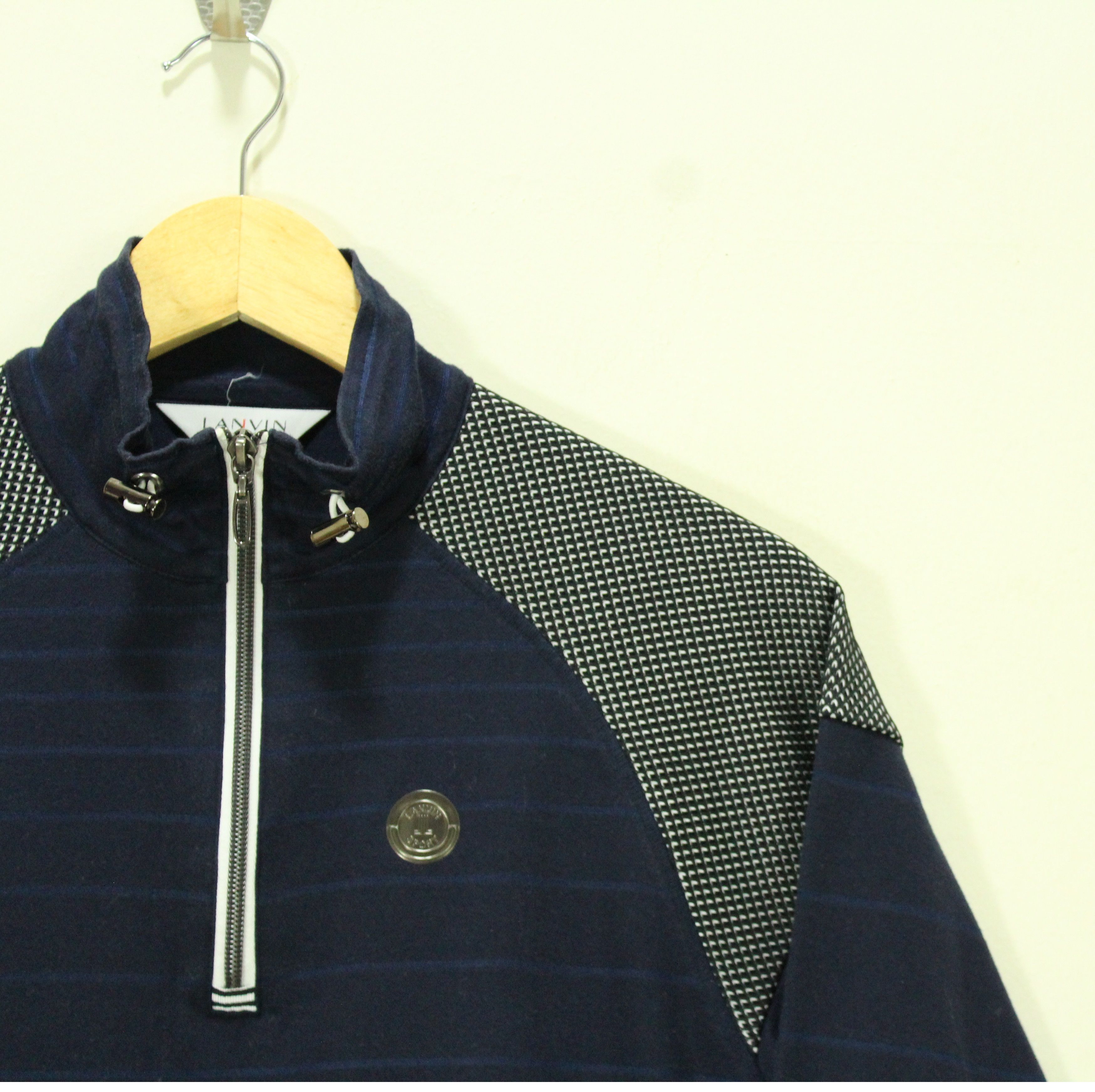 Japanese Brand × Lanvin × Vintage LANVIN SPORT Sweater Shirt Pullover Adjustable Neck Size US S / EU 44-46 / 1 - 2 Thumbnail