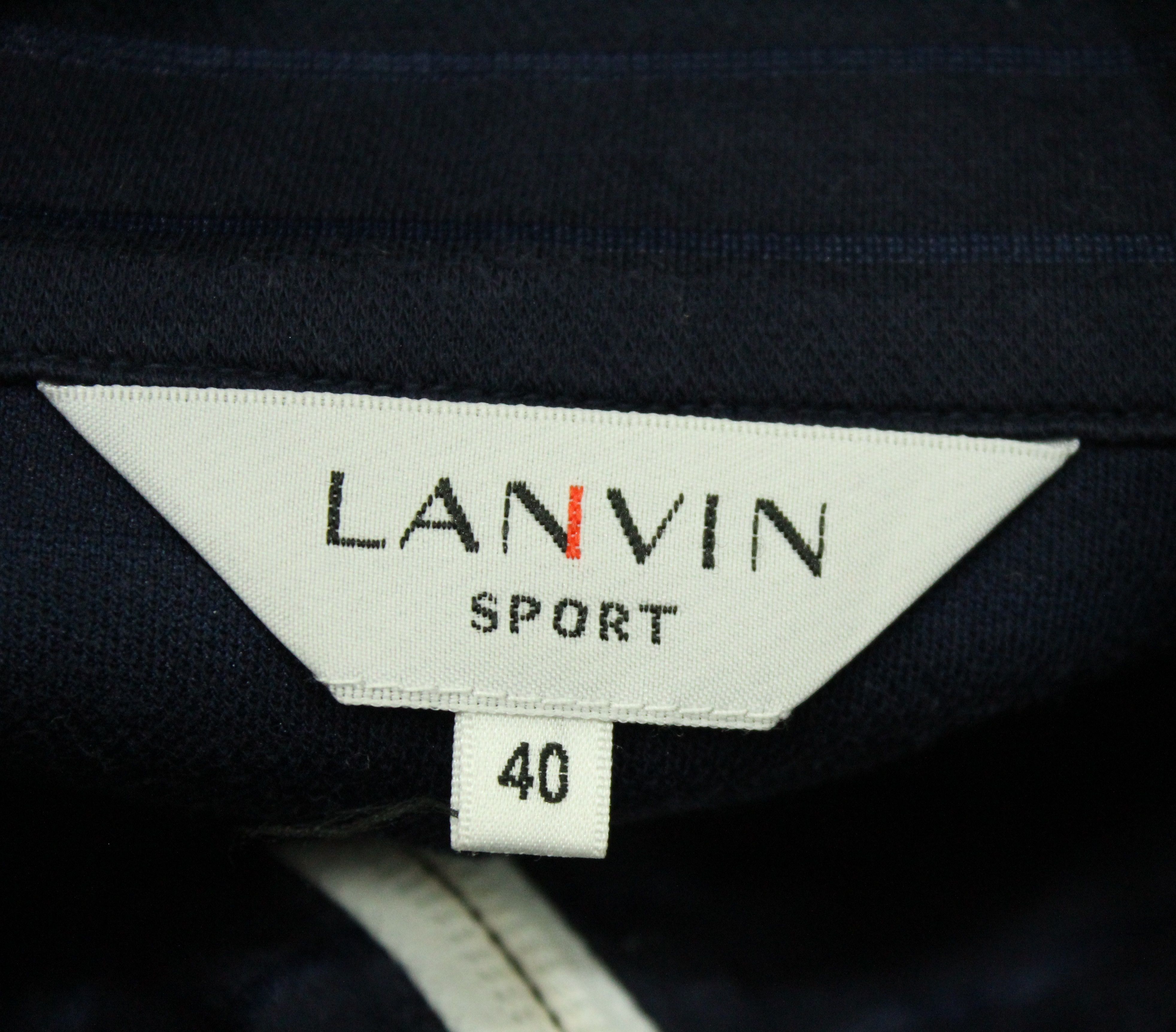 Japanese Brand × Lanvin × Vintage LANVIN SPORT Sweater Shirt Pullover Adjustable Neck Size US S / EU 44-46 / 1 - 11 Thumbnail