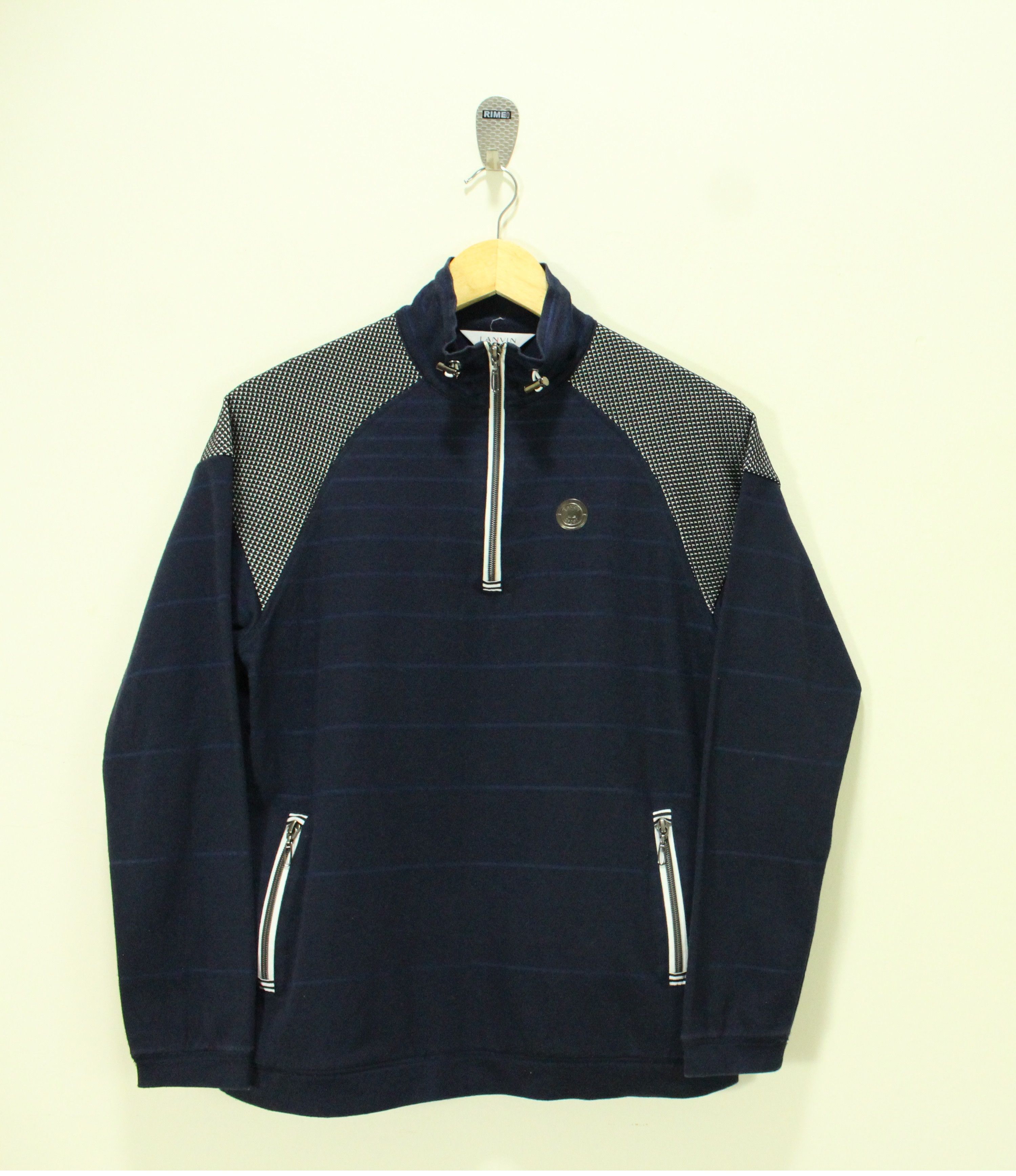 Japanese Brand × Lanvin × Vintage LANVIN SPORT Sweater Shirt Pullover Adjustable Neck Size US S / EU 44-46 / 1 - 5 Thumbnail
