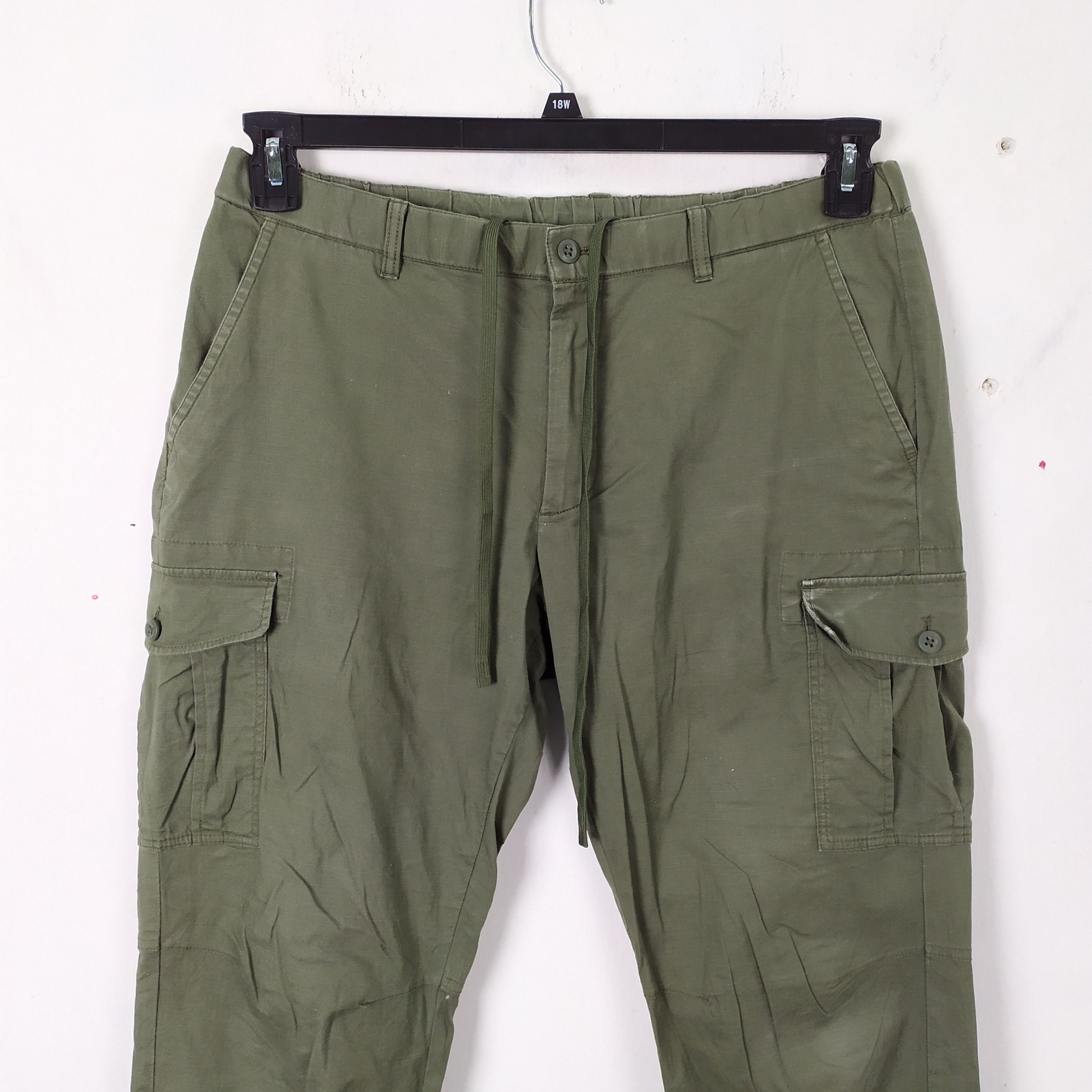 Japanese Brand JAPANESE BRAND GREEN EASY CARGO PANTS Size US 34 / EU 50 - 2 Thumbnail