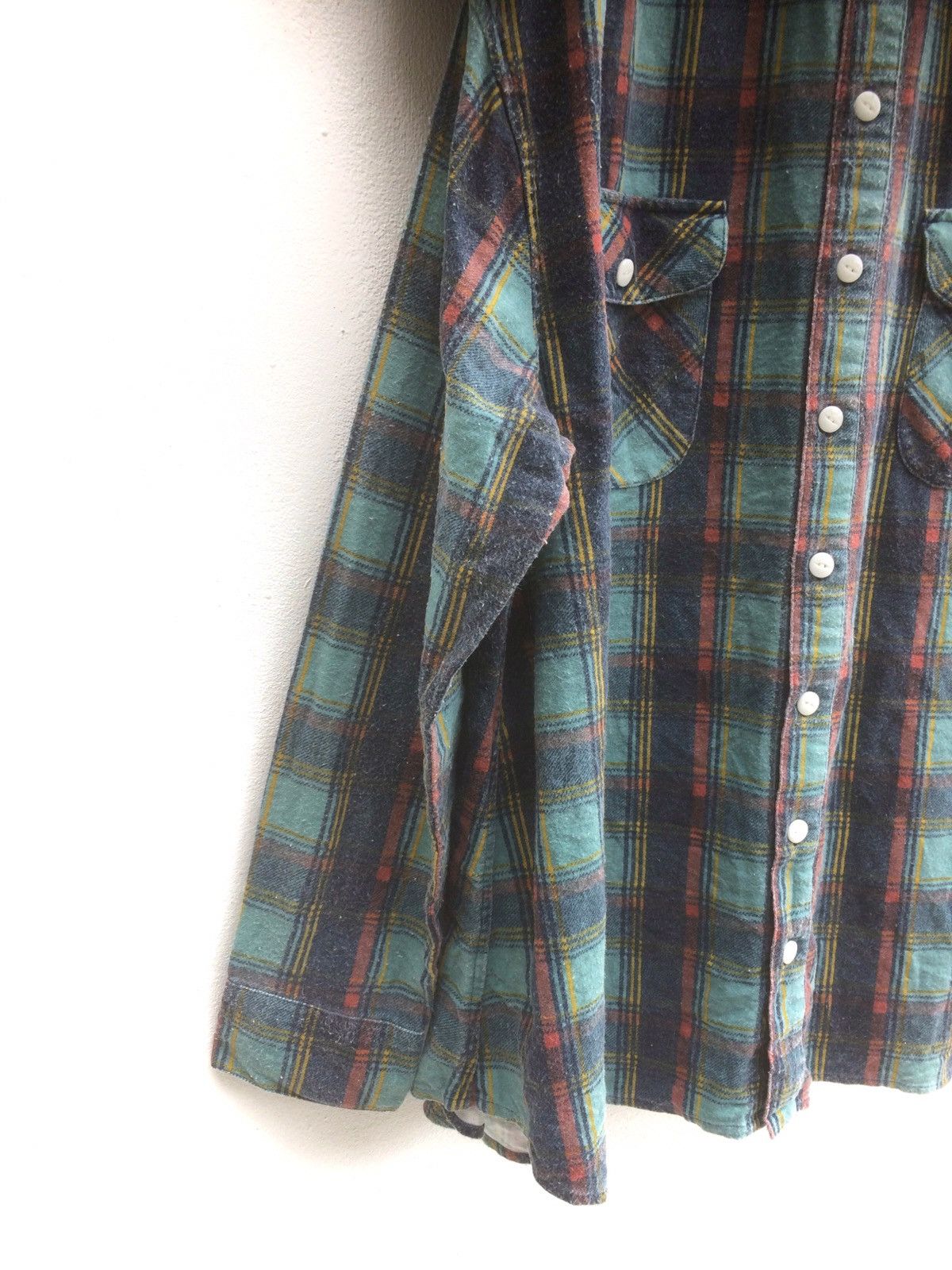 Issey Miyake Assemblage Hybrid Sweatshirt + Flannel Unusual Design Size M / US 6-8 / IT 42-44 - 7 Thumbnail