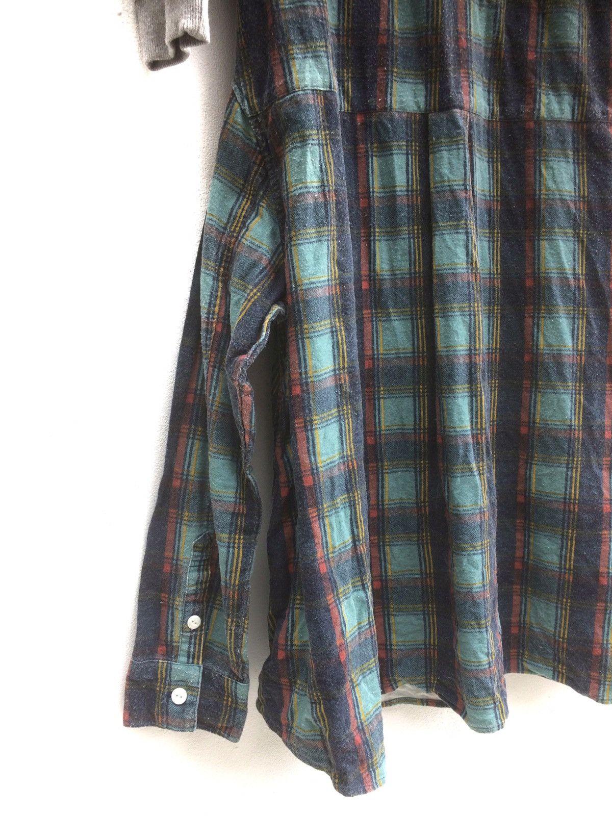 Issey Miyake Assemblage Hybrid Sweatshirt + Flannel Unusual Design Size M / US 6-8 / IT 42-44 - 11 Thumbnail