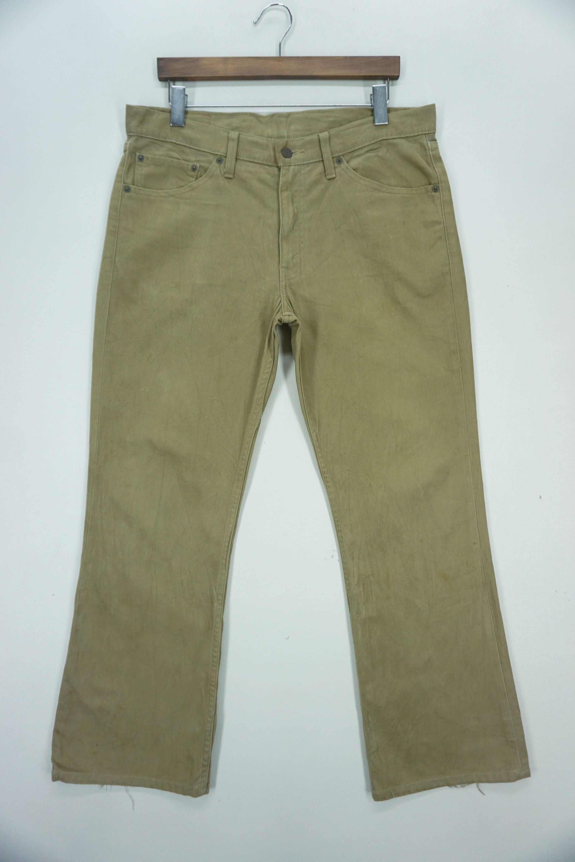 image of Levis x Rodeo 517 High Waisted High Rise Bootcut Flare New Age Cowboys in Brown/Beige (Size 34)