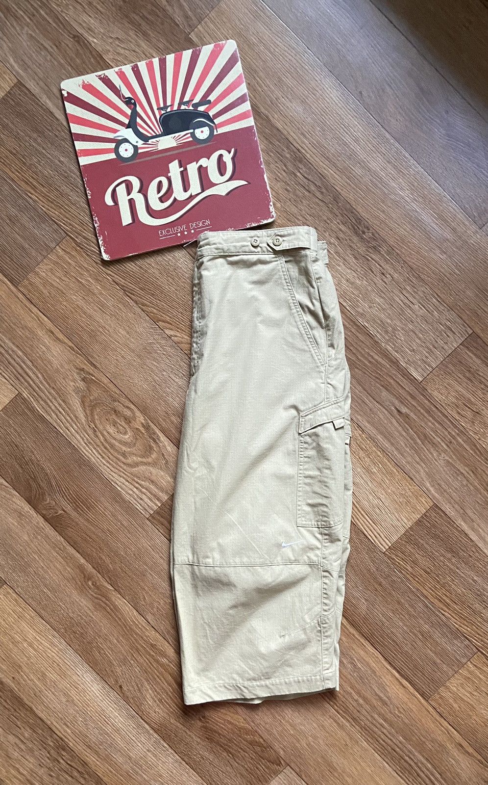 Nike × Vintage Nike Basic Logo Oversize Boxy Outdoor Shorts Size US 34 / EU 50 - 9 Thumbnail