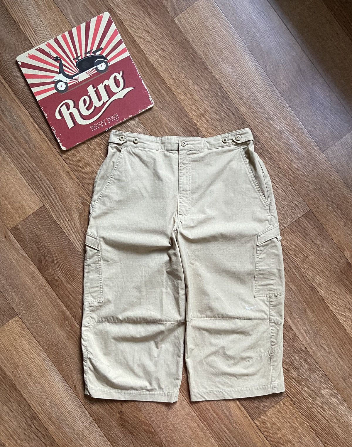 Nike × Vintage Nike Basic Logo Oversize Boxy Outdoor Shorts Size US 34 / EU 50 - 1 Thumbnail