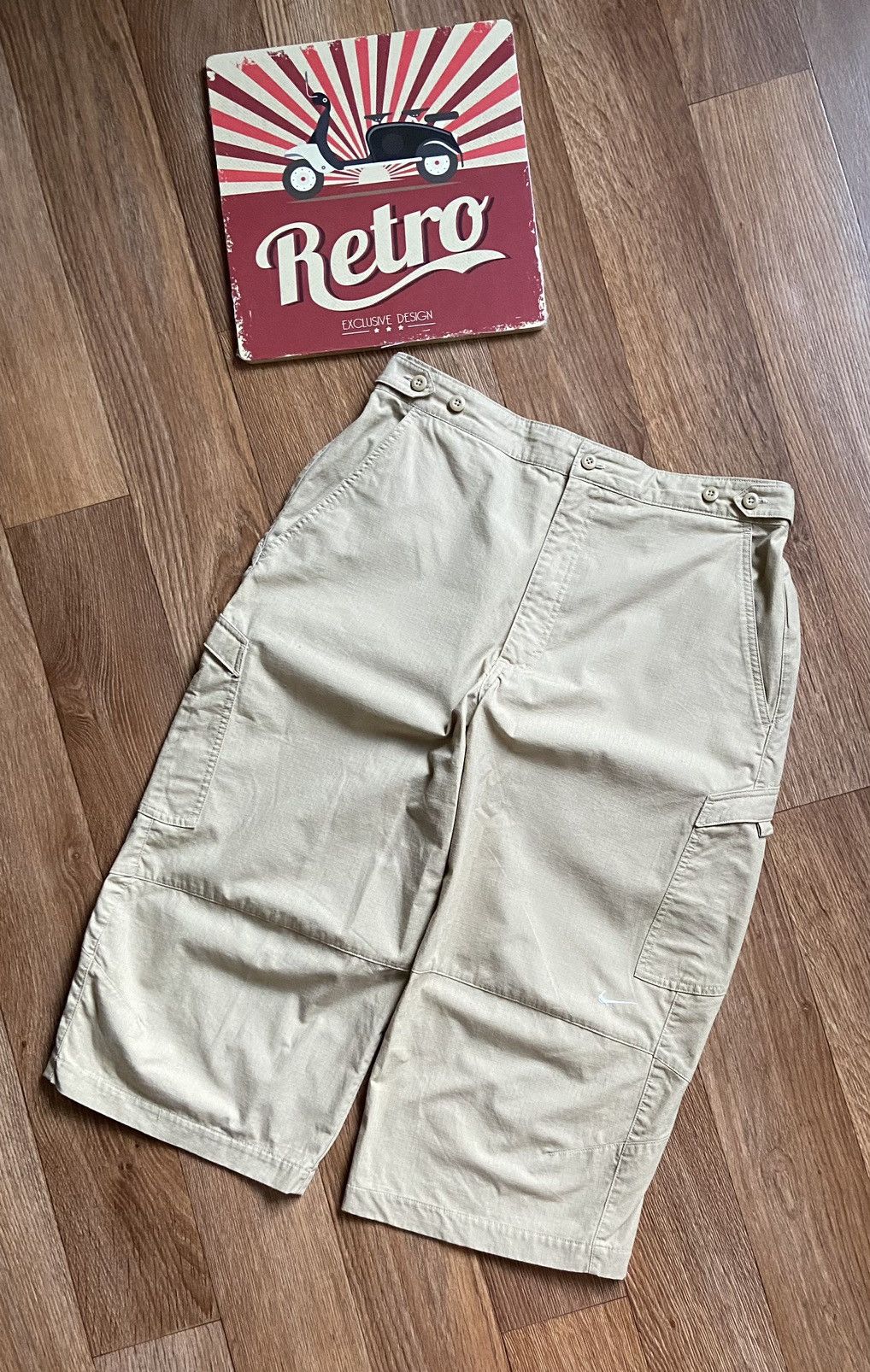 Nike × Vintage Nike Basic Logo Oversize Boxy Outdoor Shorts Size US 34 / EU 50 - 2 Thumbnail
