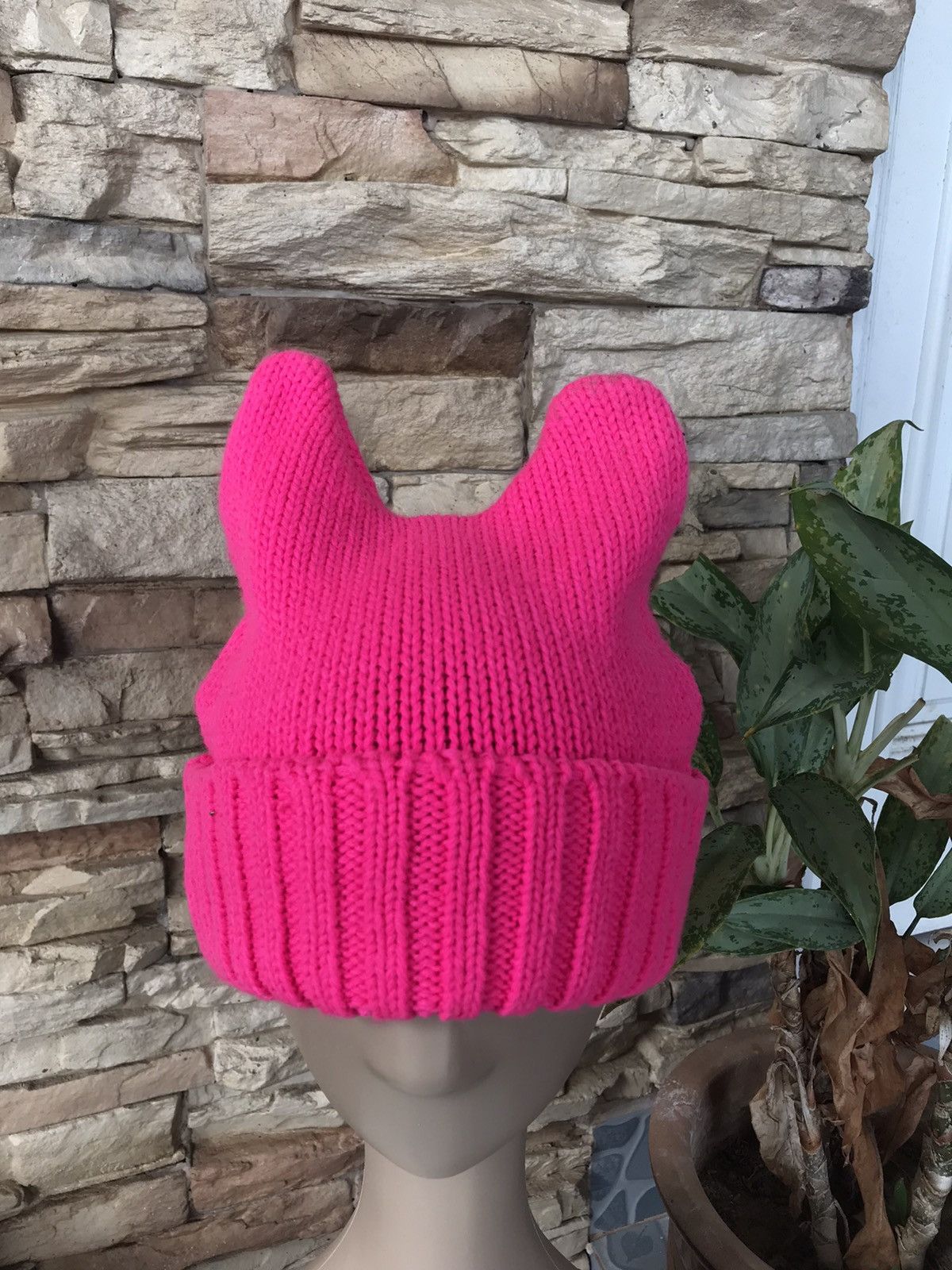 Japanese Brand Unknown Bunny Devil Horn Beanie Hat Size ONE SIZE - 1 Thumbnail