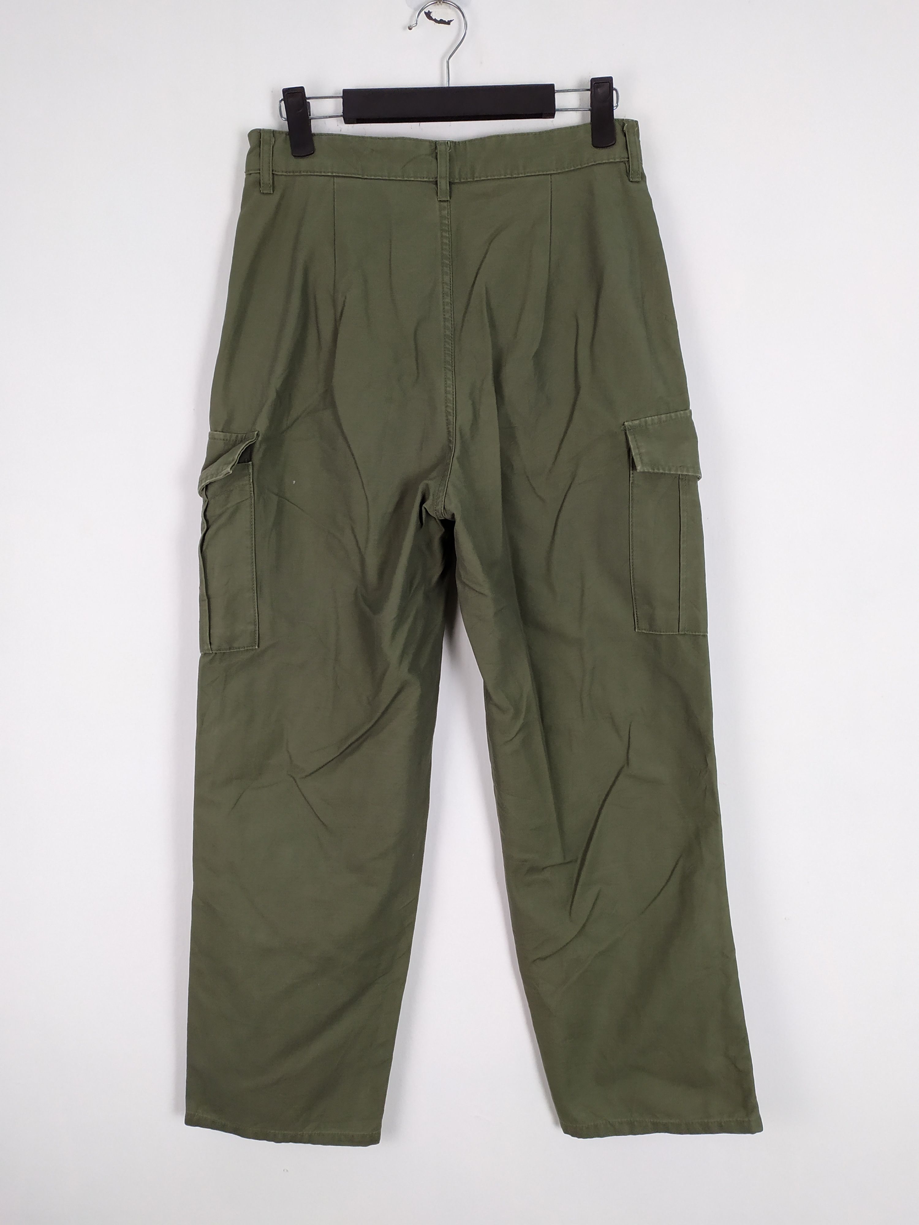 Japanese Brand JAPAN GU GREEN CARGO PANTS WAIST 28 Size US 28 / EU 44 - 4 Thumbnail