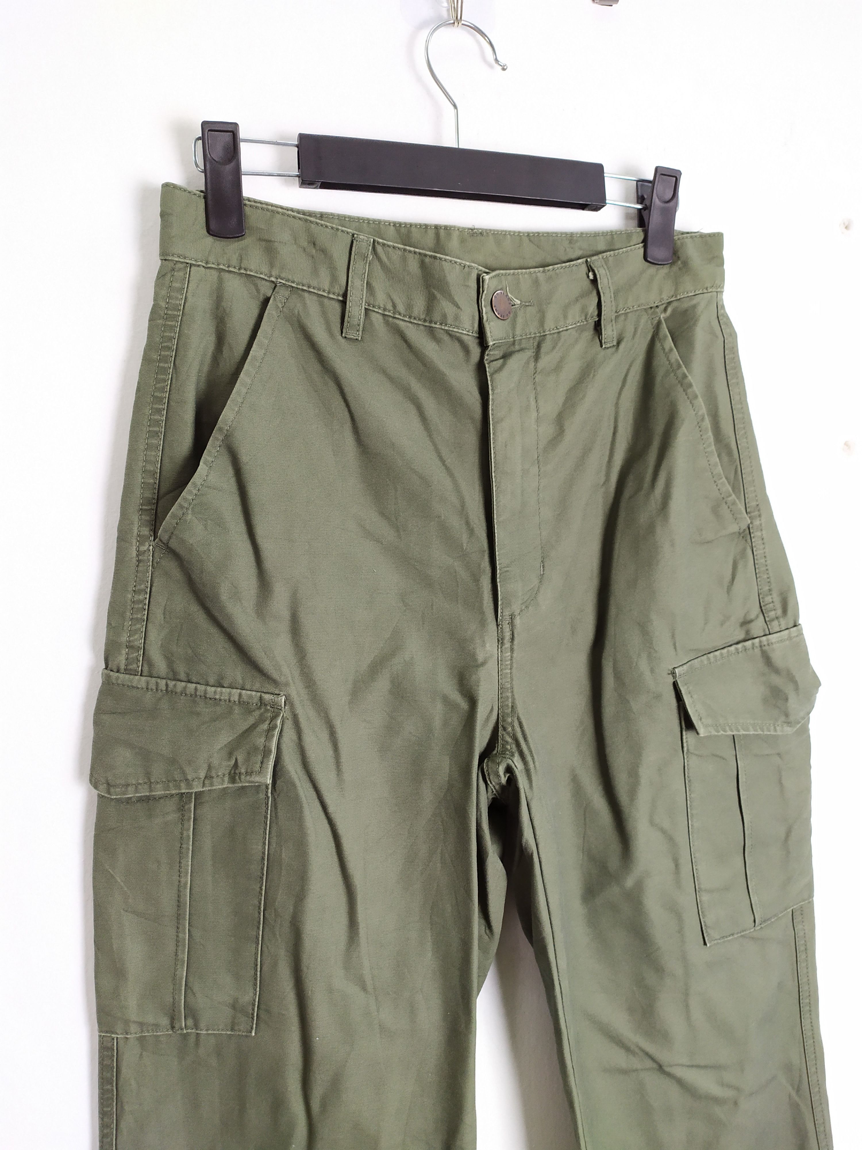 Japanese Brand JAPAN GU GREEN CARGO PANTS WAIST 28 Size US 28 / EU 44 - 6 Thumbnail