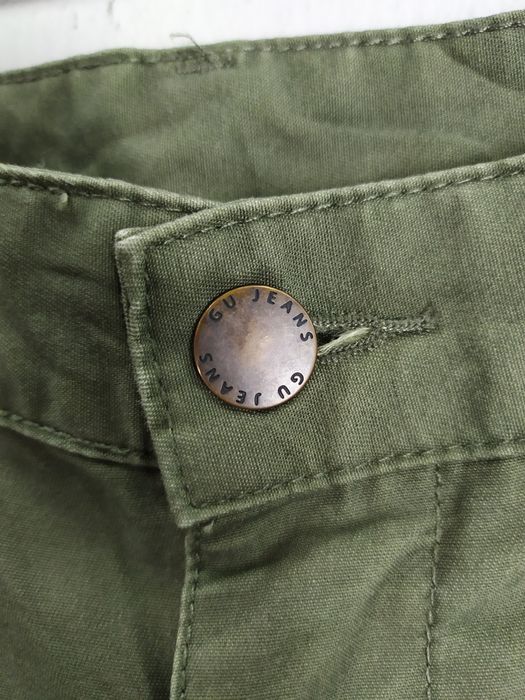 Green JAPAN GU GREEN CARGO PANTS WAIST 28 Grailed