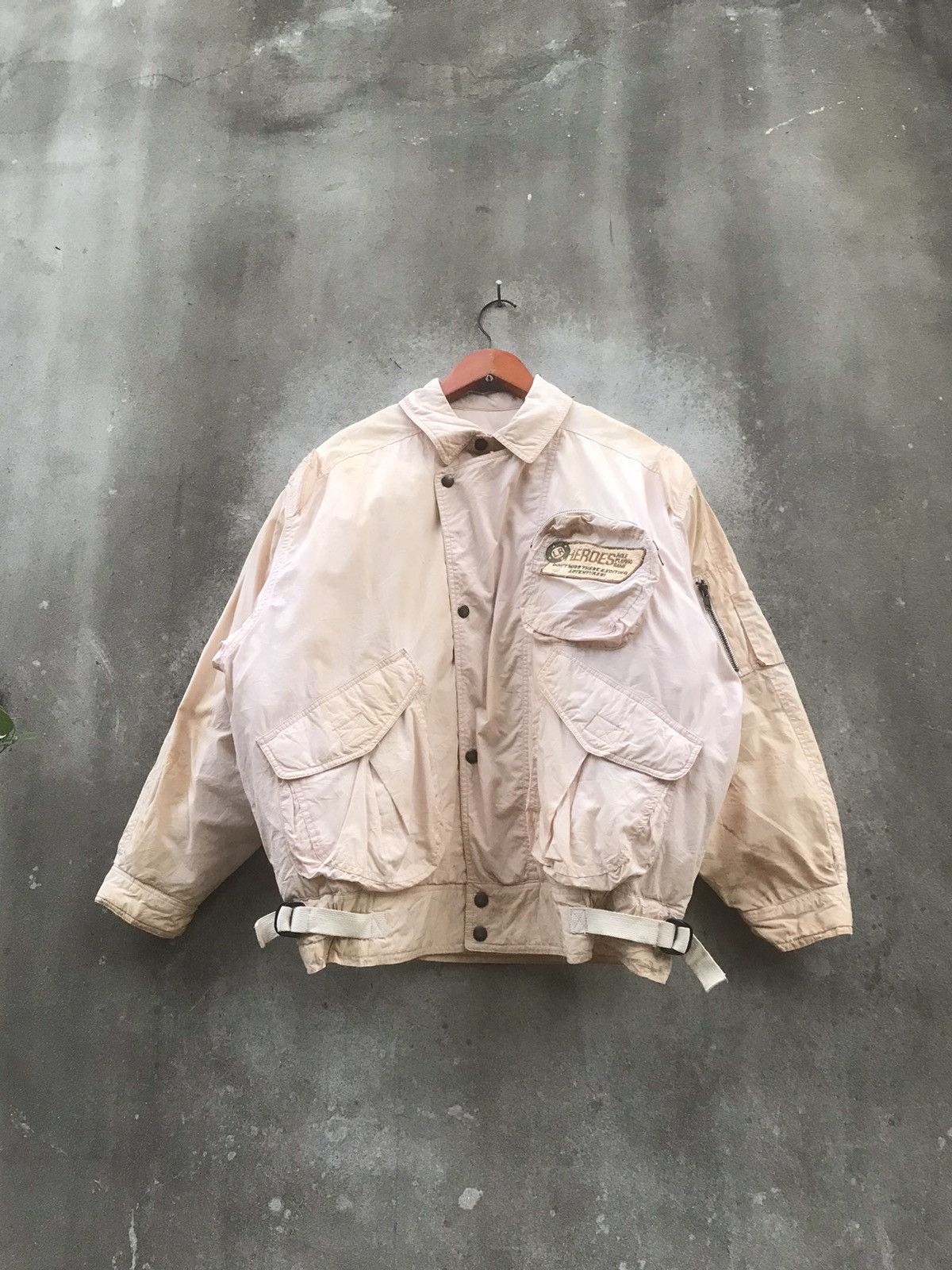 Vintage Archive LA VIE EN ROSE Multi-Pocket Technical Bomber Jacket Size US M / EU 48-50 / 2 - 6 Thumbnail