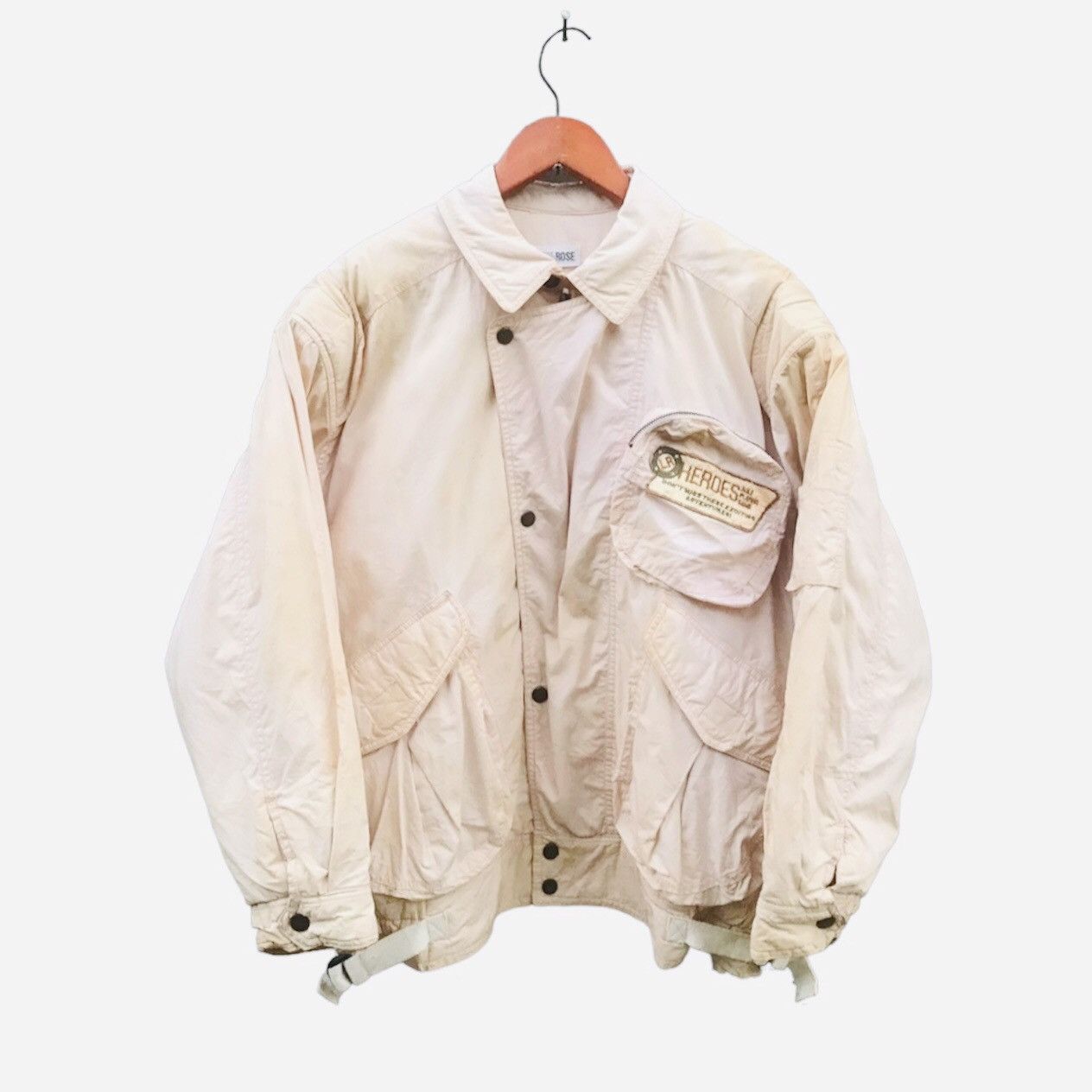 Vintage Archive LA VIE EN ROSE Multi-Pocket Technical Bomber Jacket Size US M / EU 48-50 / 2 - 1 Thumbnail