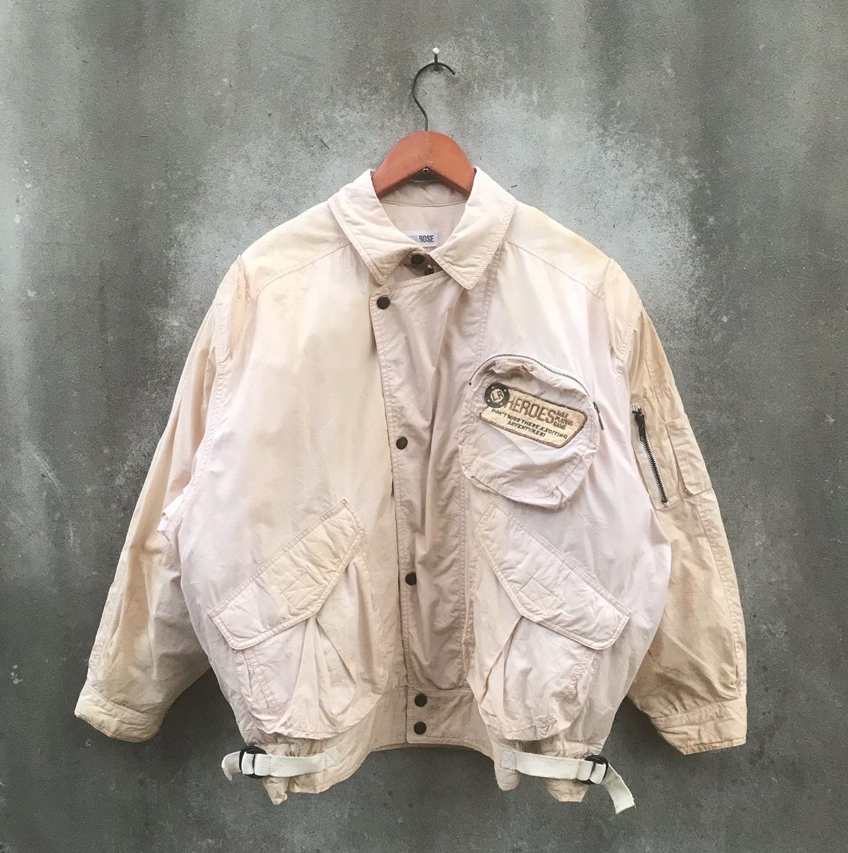 Vintage Archive LA VIE EN ROSE Multi-Pocket Technical Bomber Jacket Size US M / EU 48-50 / 2 - 5 Thumbnail