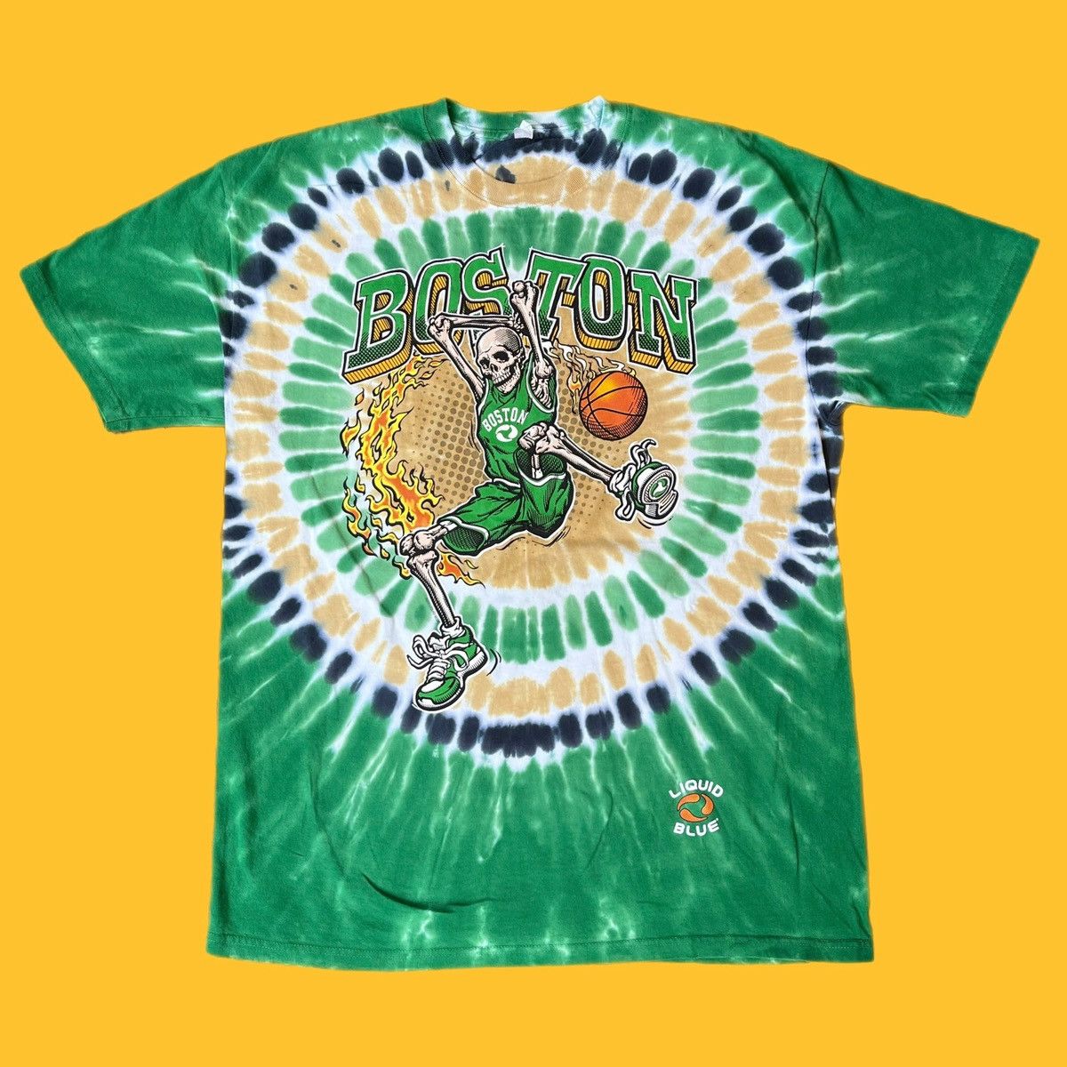 Liquid Blue Boston Skeleton Basketball shirt Size US XXL / EU 58 / 5 - 1 Thumbnail