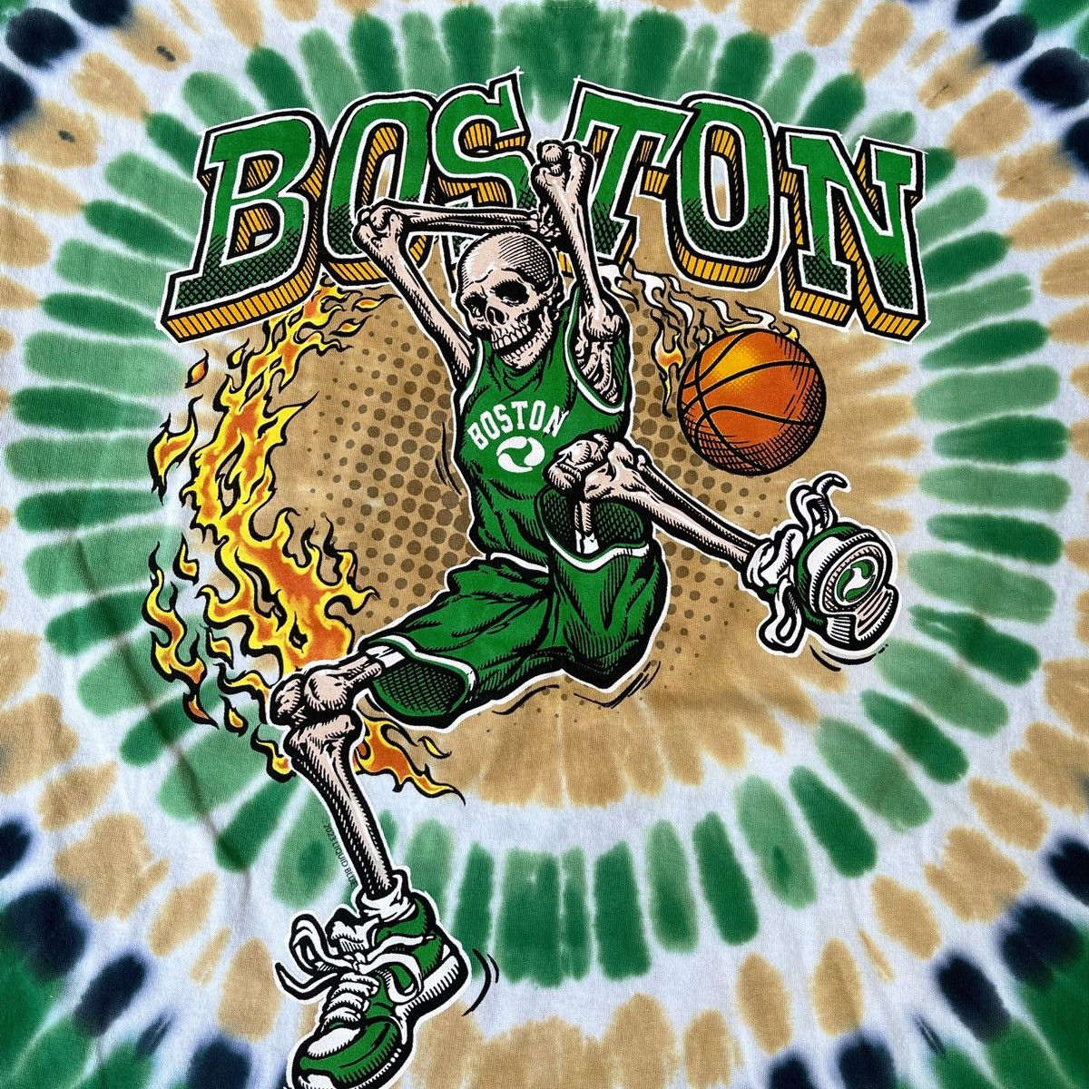 Liquid Blue Boston Skeleton Basketball shirt Size US XXL / EU 58 / 5 - 2 Thumbnail