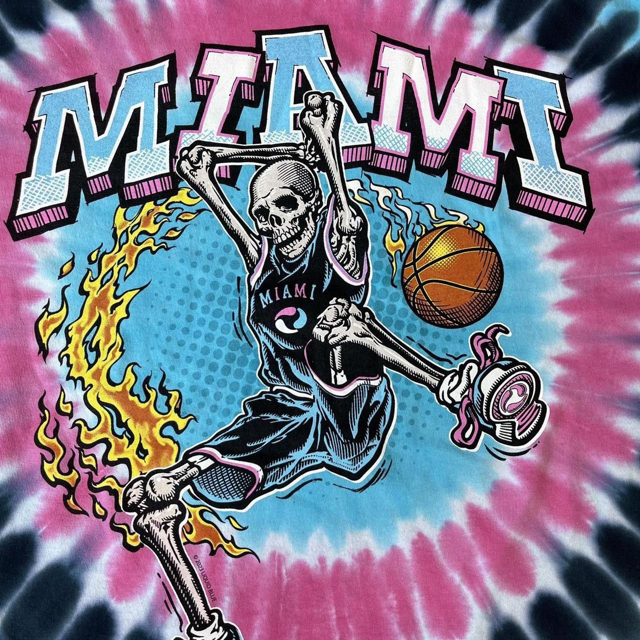 Liquid Blue Miami Skeleton Basketball shirt Size US XXL / EU 58 / 5 - 2 Thumbnail