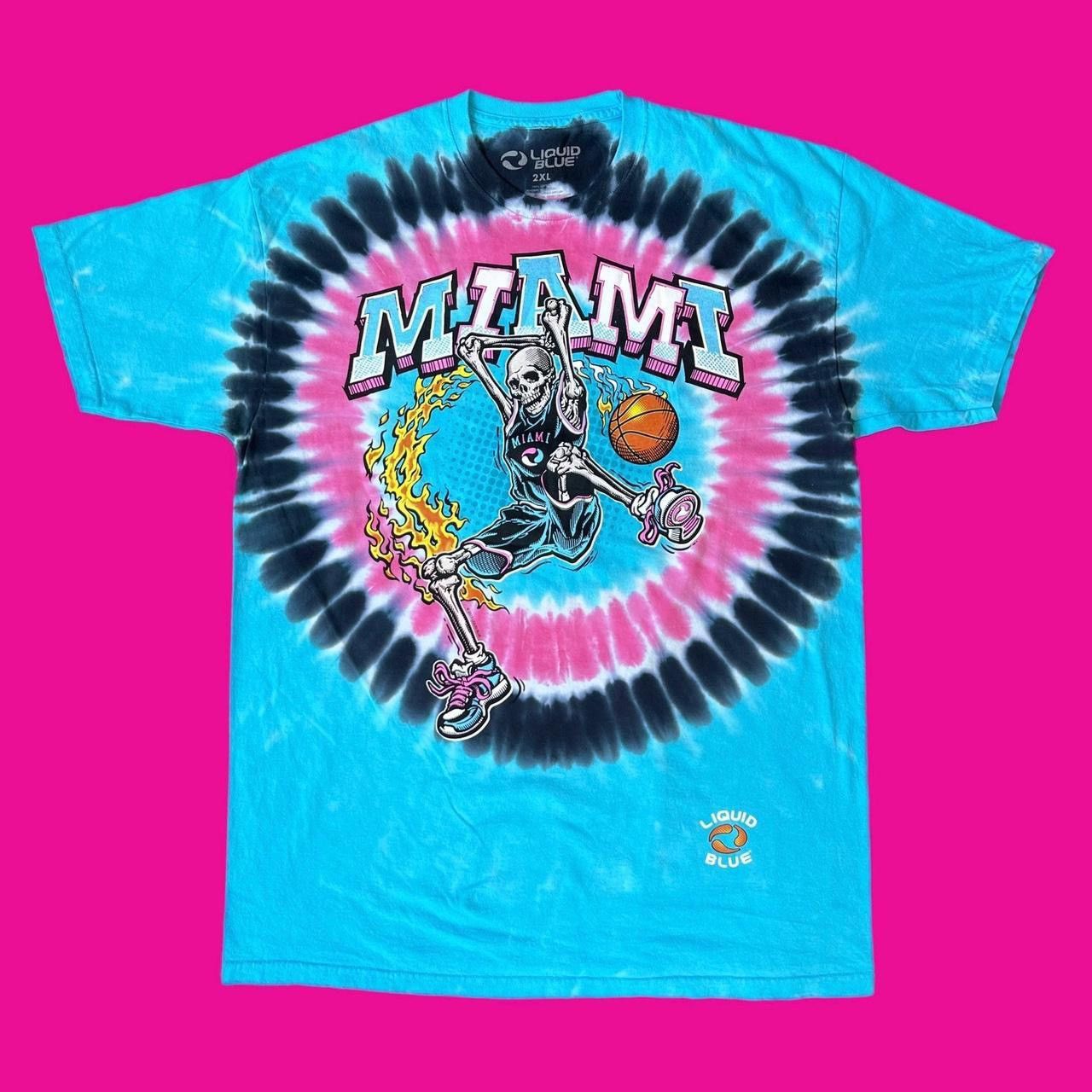 Liquid Blue Miami Skeleton Basketball shirt Size US XXL / EU 58 / 5 - 1 Thumbnail