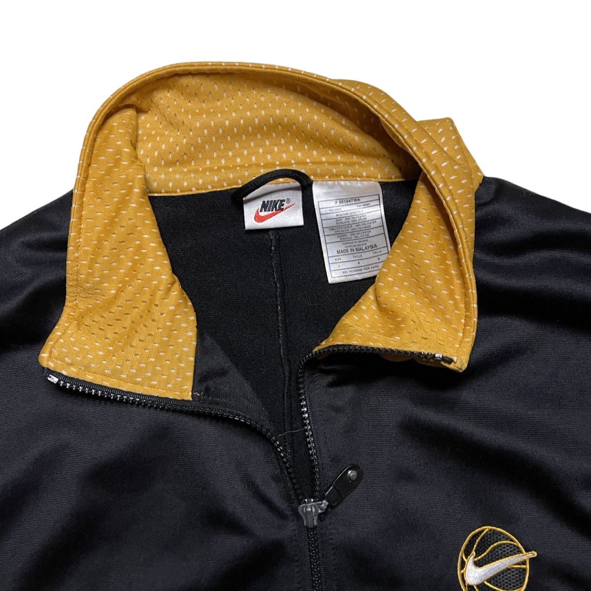 Nike × Vintage Vintage 90s Nike Basketball Track Jacket Size US L / EU 52-54 / 3 - 2 Thumbnail