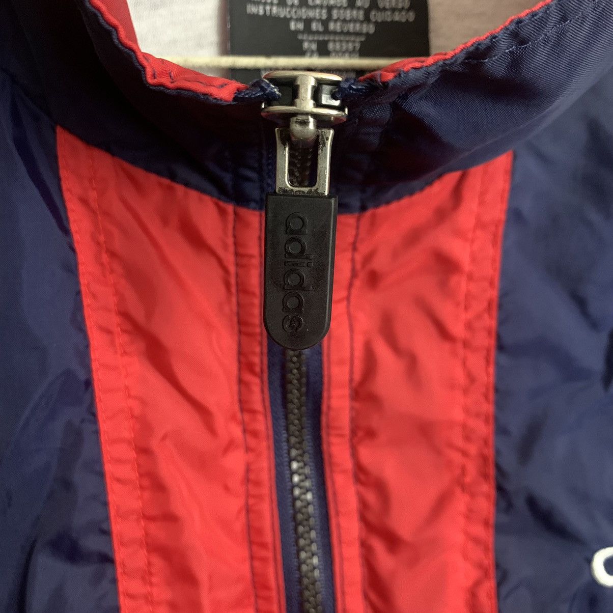 Adidas × Vintage Horizontal Striped Navy Red White Windbreaker Size US L / EU 52-54 / 3 - 5 Thumbnail
