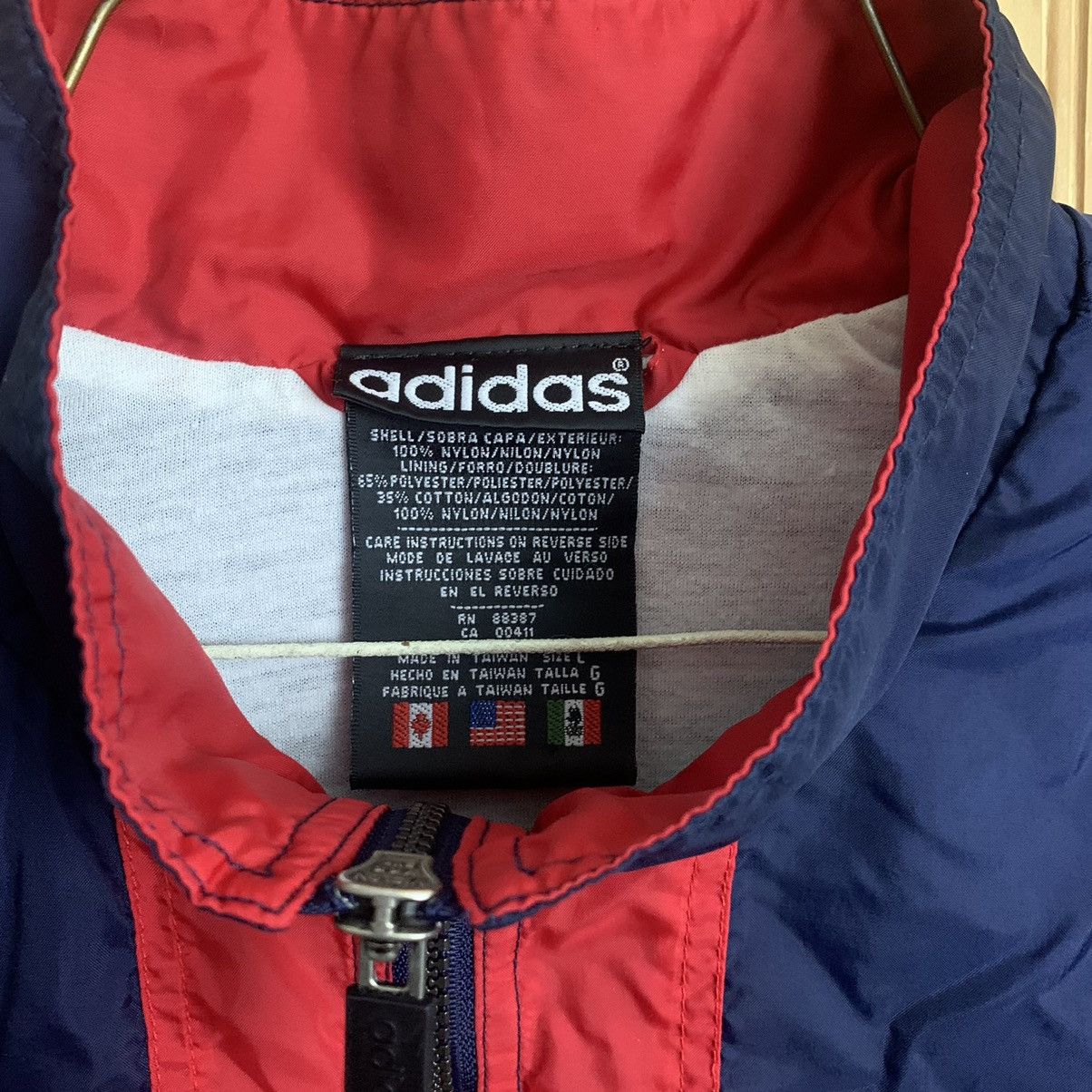 Adidas × Vintage Horizontal Striped Navy Red White Windbreaker Size US L / EU 52-54 / 3 - 4 Thumbnail