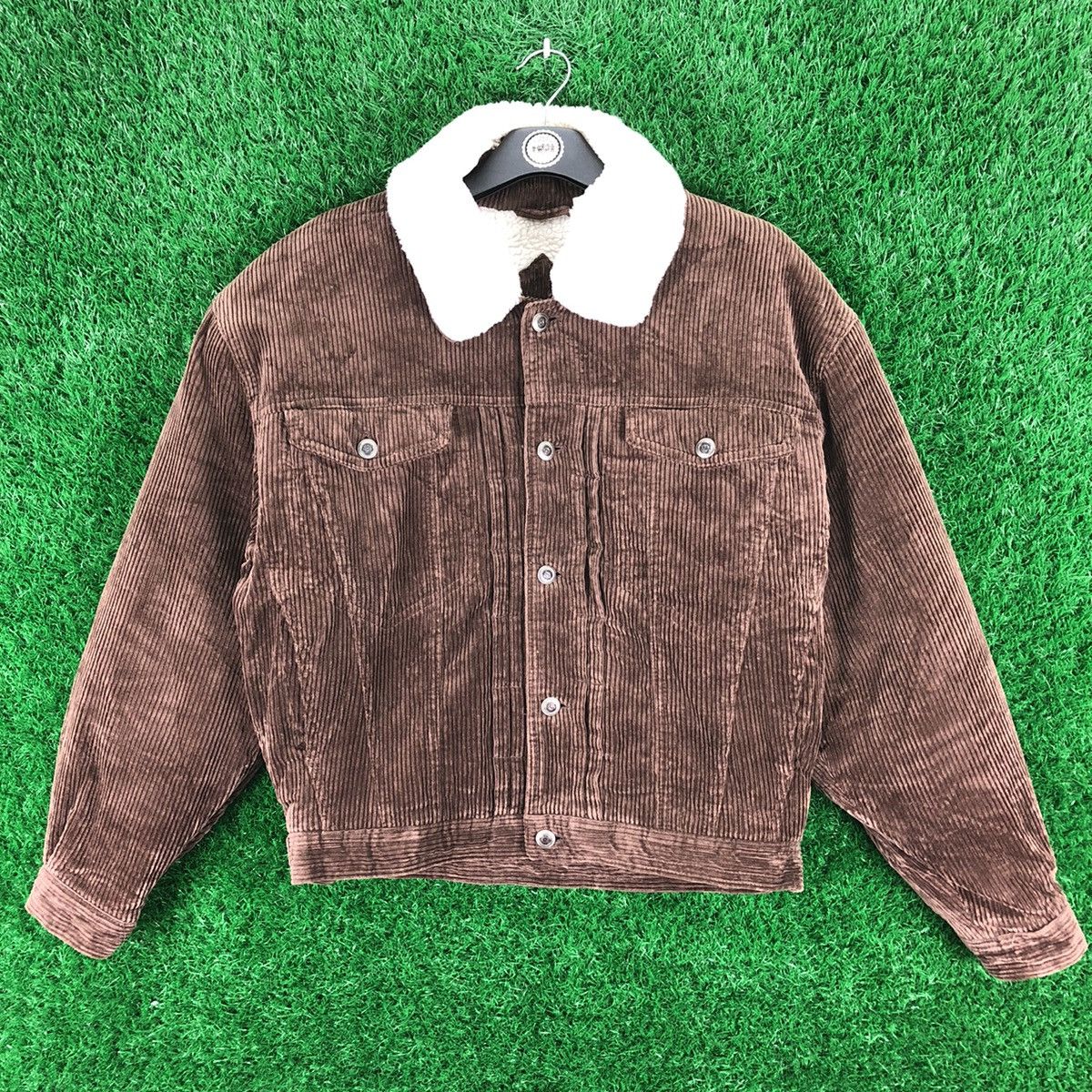 Vintage Corduroi Jacket Sherpa Lining by Artisanat