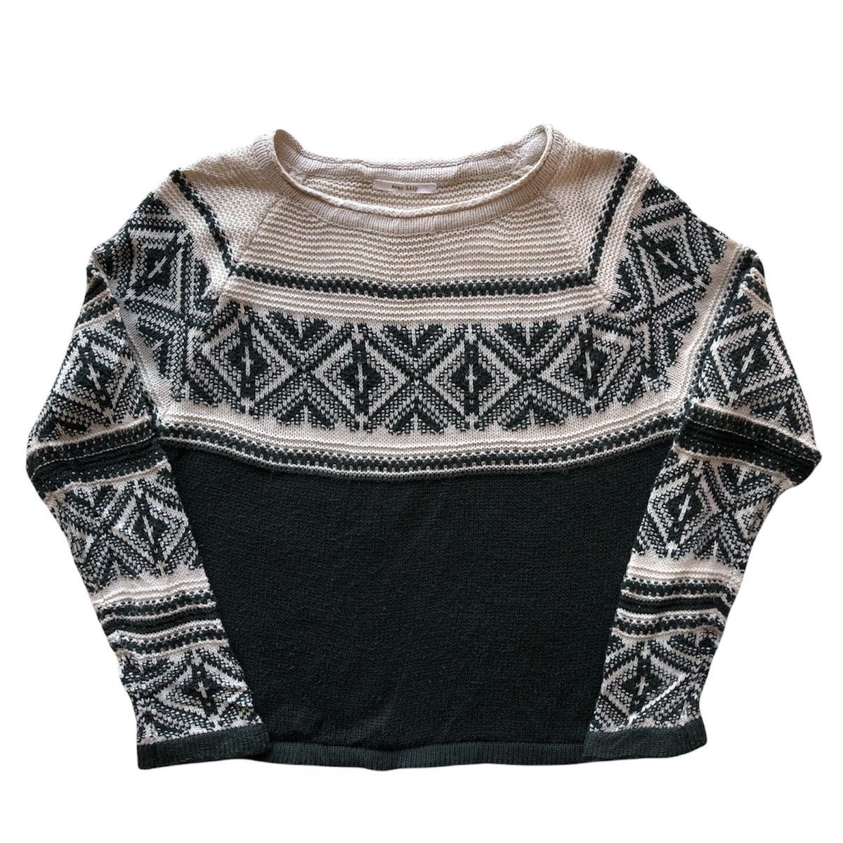 image of Aran Isles Knitwear x Coloured Cable Knit Sweater Vintage Knitwear Sweater By Avan Lily in Green (S
