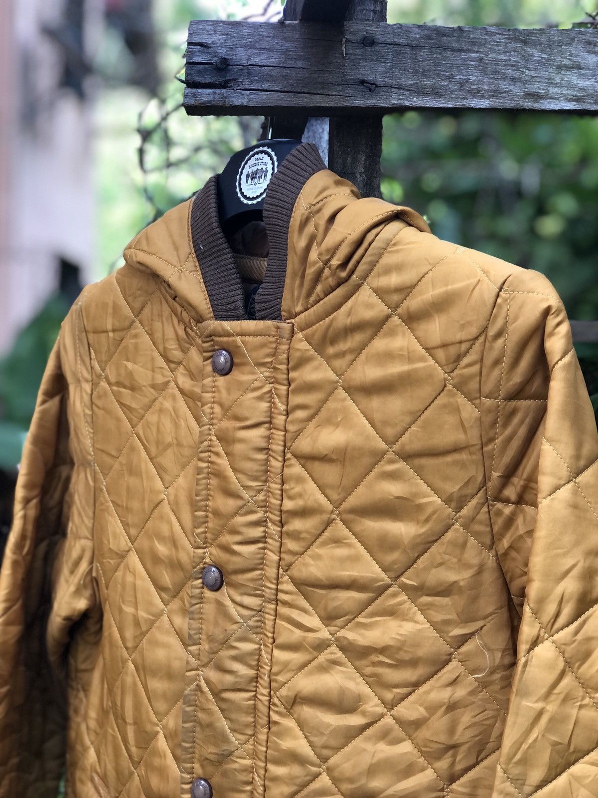Lavenham Vintage 90's Lavenham Quilted Jacket Hoodie Size US S / EU 44-46 / 1 - 2 Thumbnail